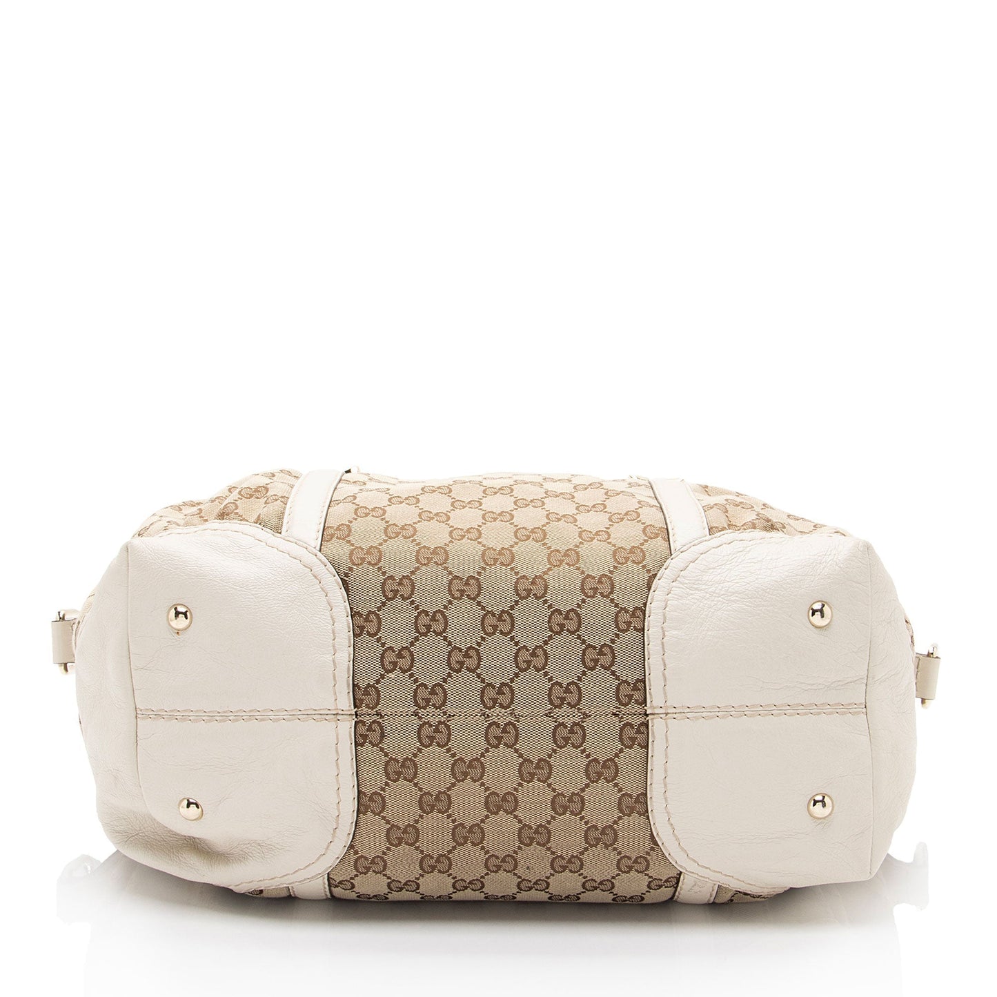Gucci Leather Canvas Handbag