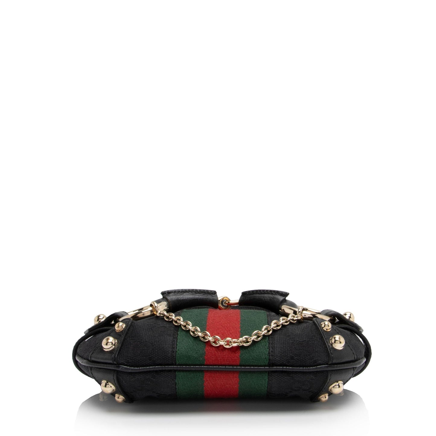 Gucci Nylon Leather Canvas Shoulder Bag