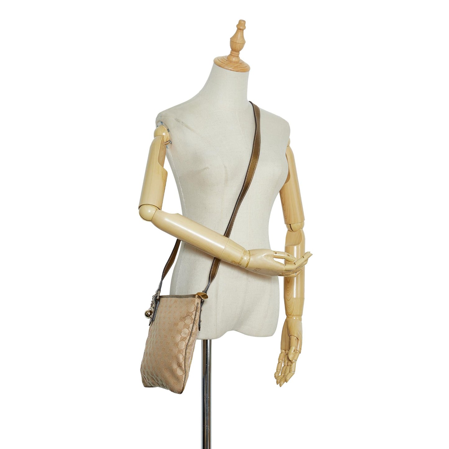 Gucci GG Canvas Jolicoeur Crossbody Bag (SHG-HuInJn)