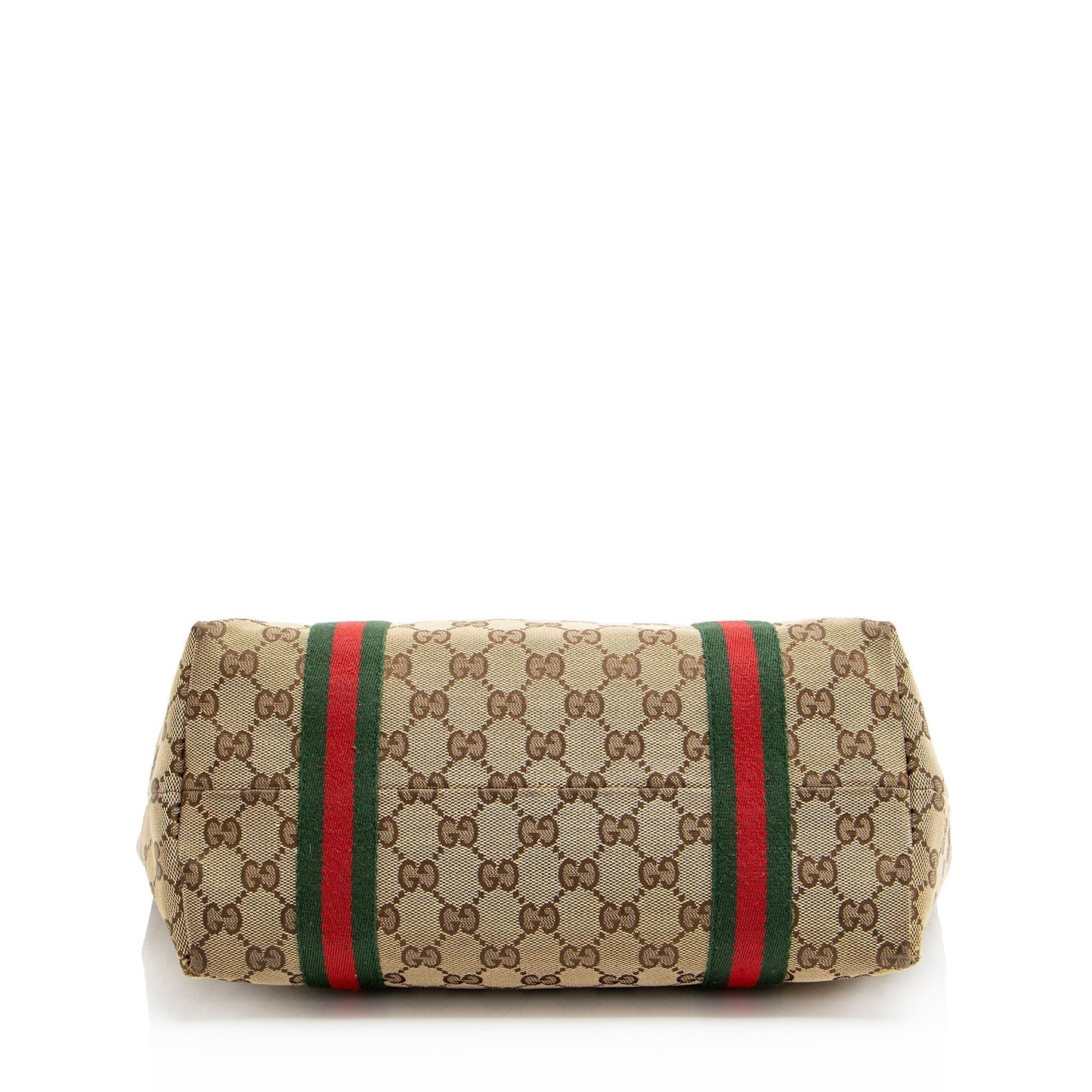 Gucci Nylon Leather Canvas Tote