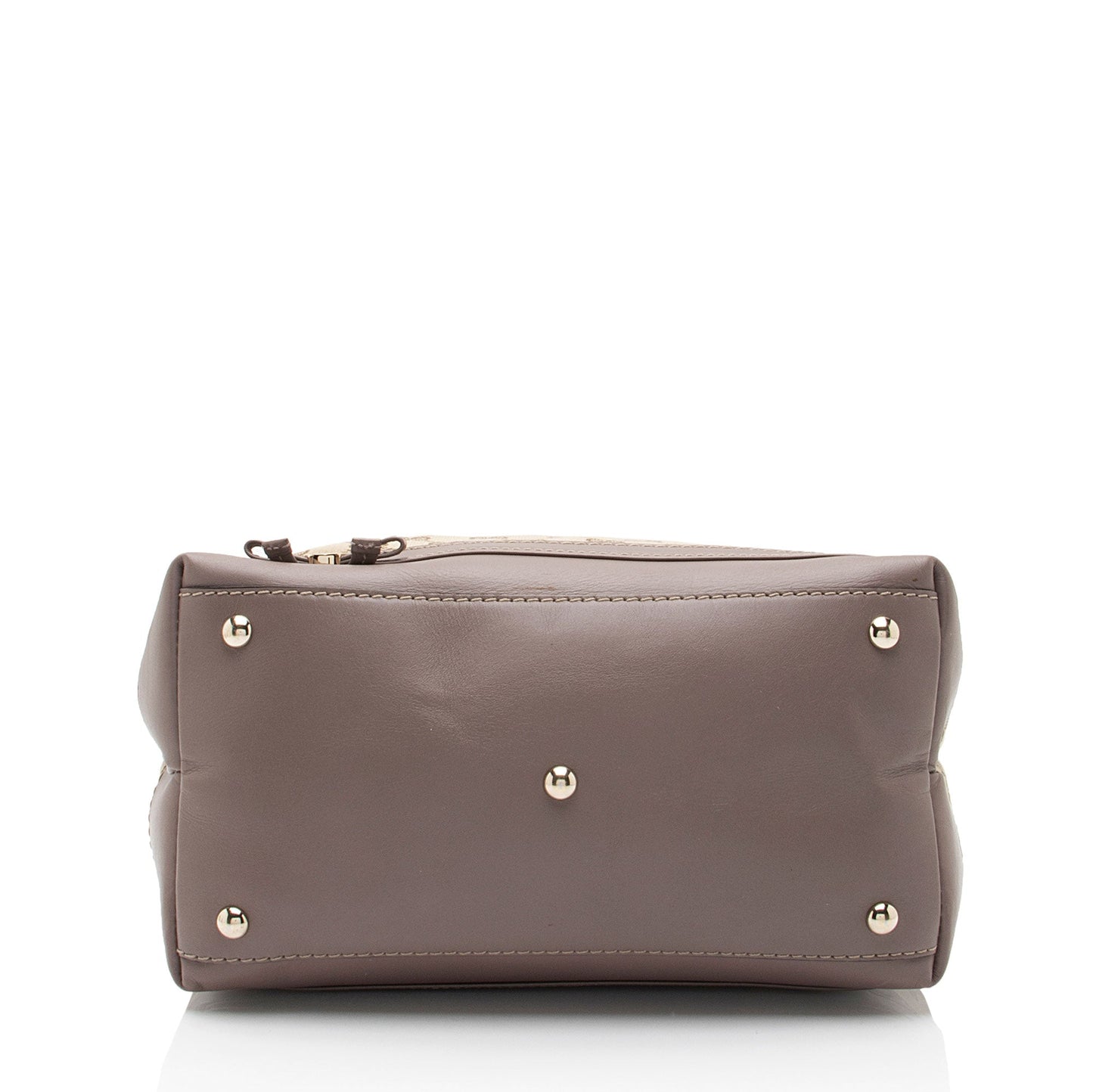 Gucci Leather Canvas Shoulder Bag