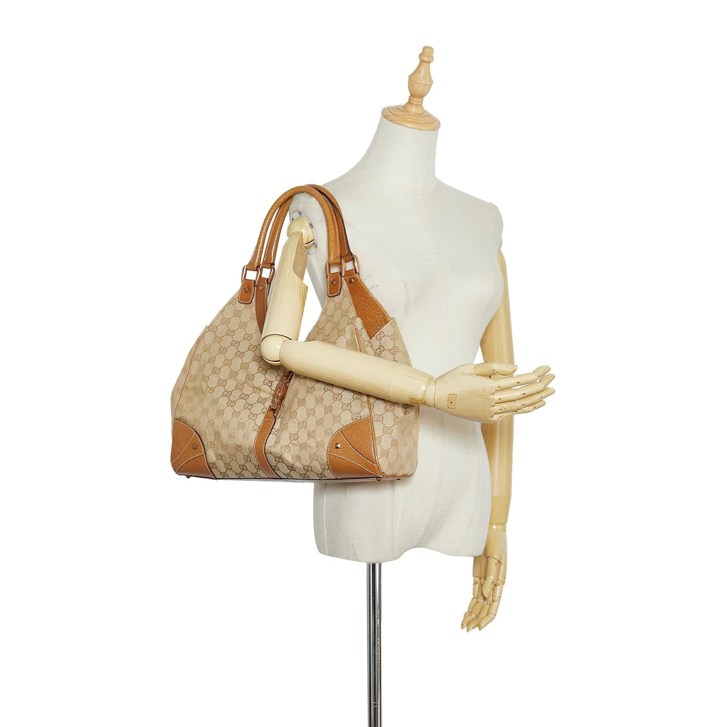 Gucci GG Canvas Nailhead Jackie (SHG-fVp81V)