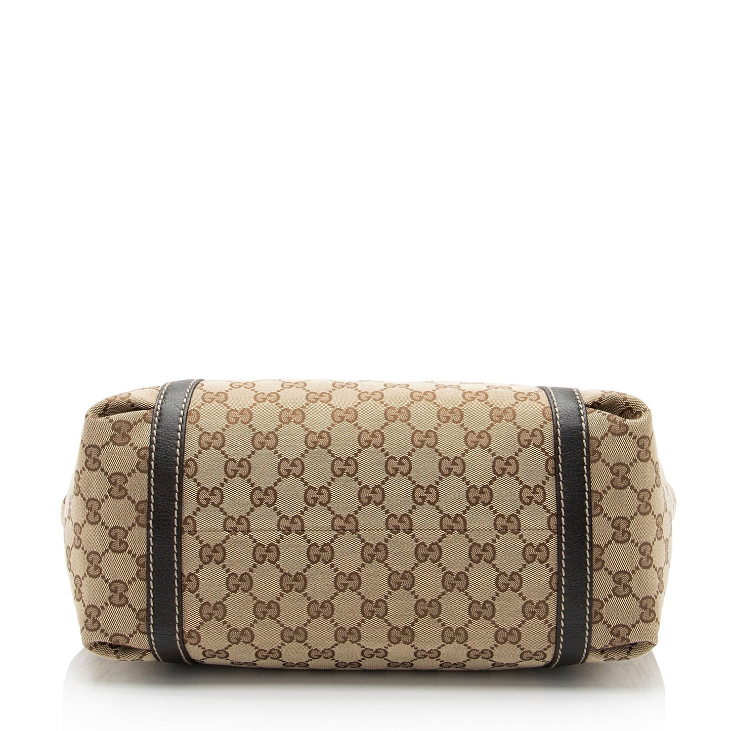 Gucci Nylon Leather Canvas Tote