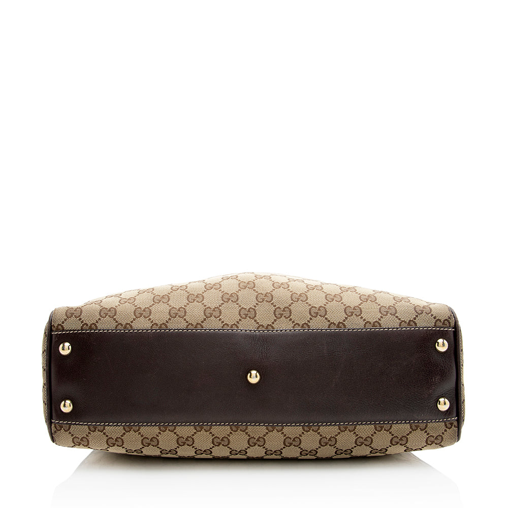 Gucci GG Canvas Peggy Shoulder Bag (SHF-21692)