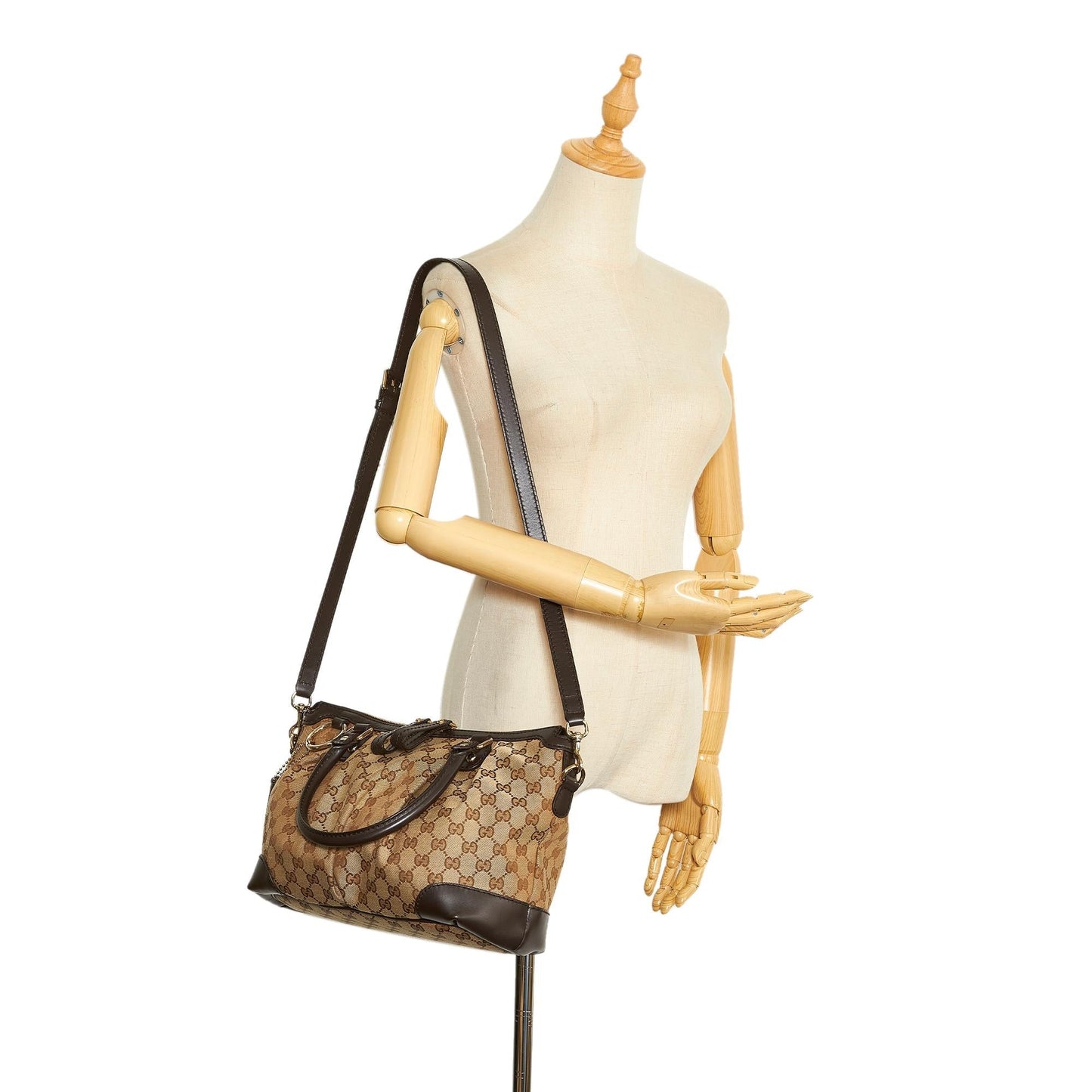 Gucci GG Canvas Sukey Satchel (SHG-OSM9gR)