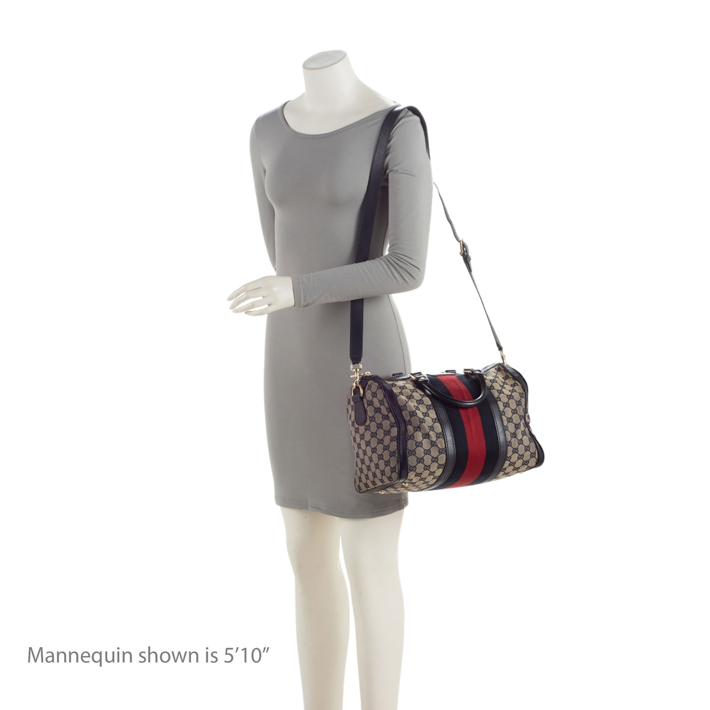 Gucci GG Canvas Vintage Web Joy Medium Boston Bag