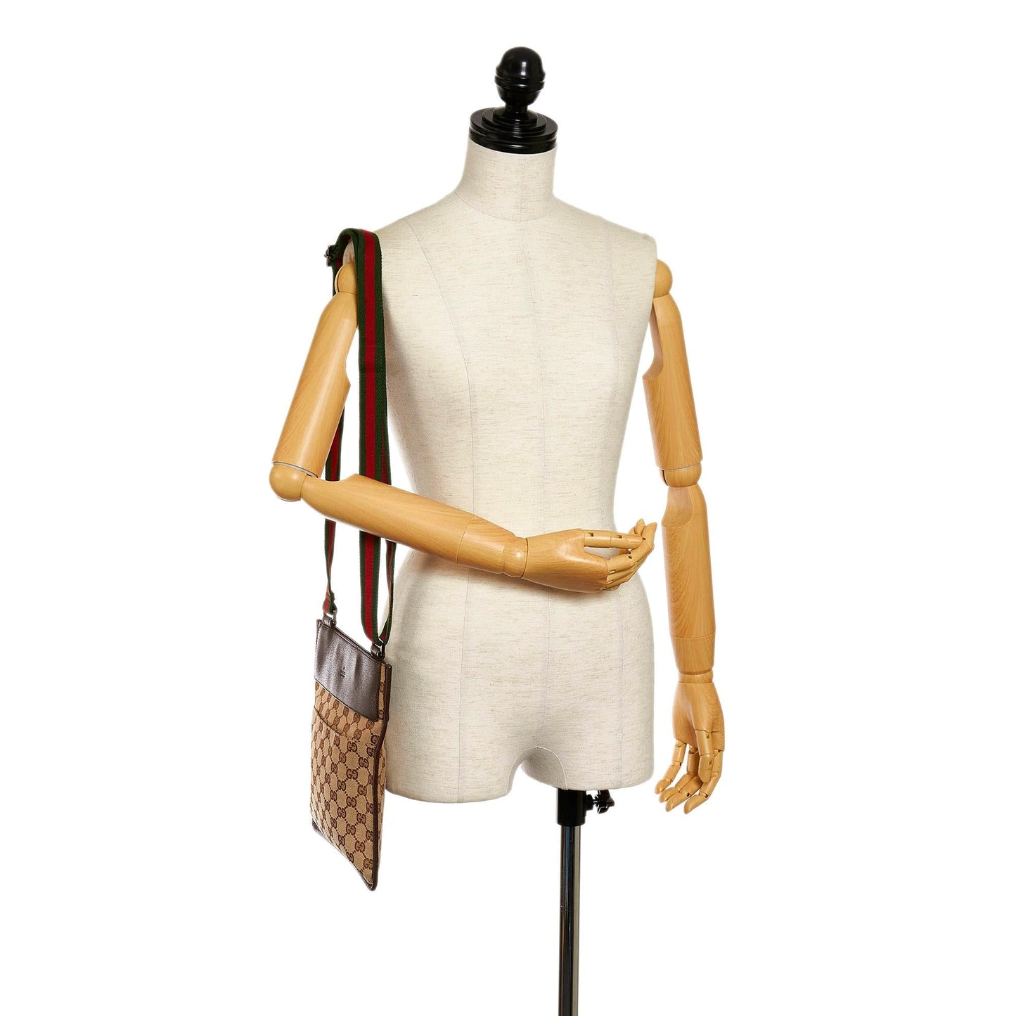 Gucci GG Canvas Web Crossbody Bag (SHG-32732)