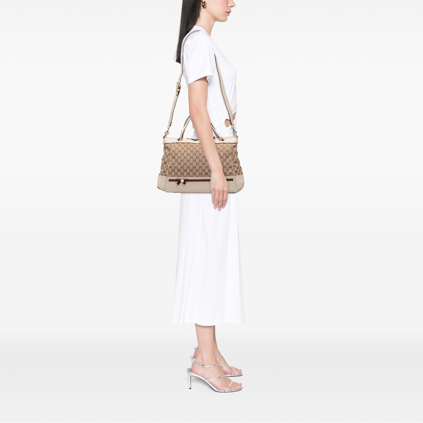 Gucci GG Canvas Web Mayfair Satchel