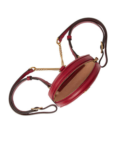 Gucci Monogram Caro Chain Leather Shoulder Bag