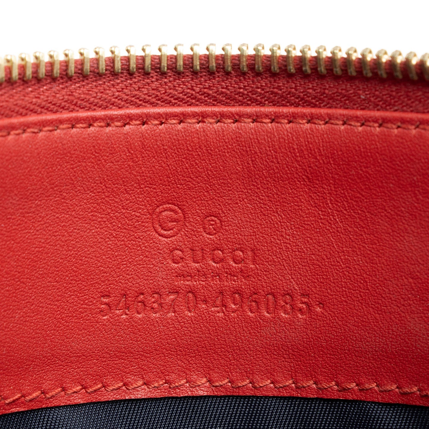Gucci Pochette Leather Canvas Clutch