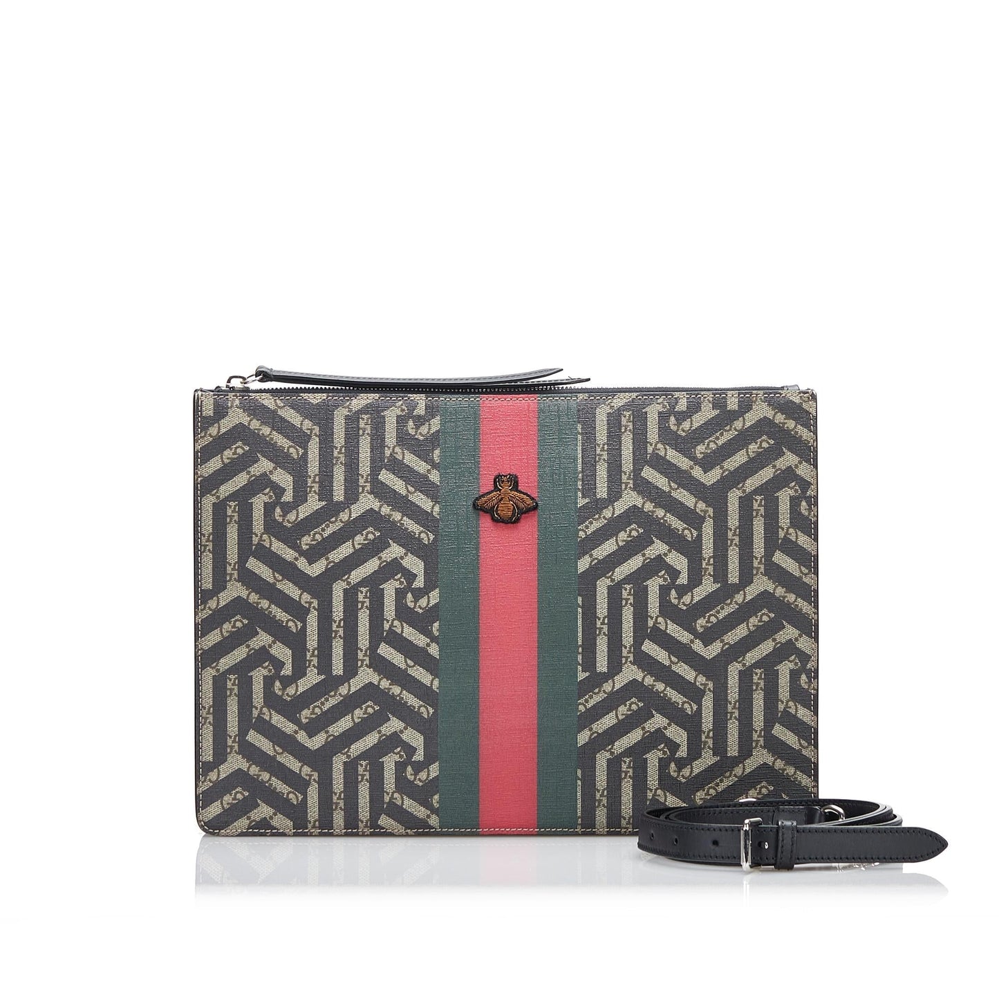 Gucci GG Supreme Caleido Web Bee Crossbody Bag (SHG-b130uG)
