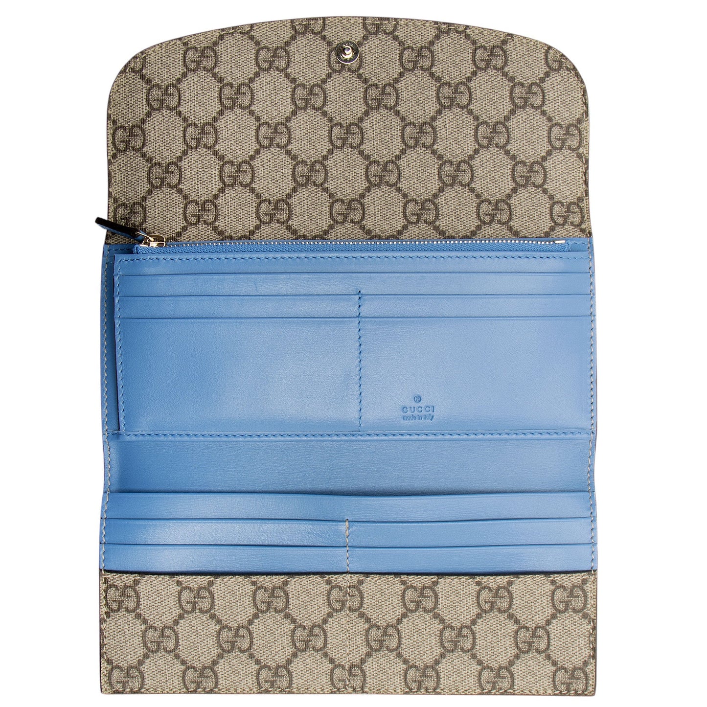 Gucci GG Supreme Continental Flap Wallet (SHF-J4rYyN)