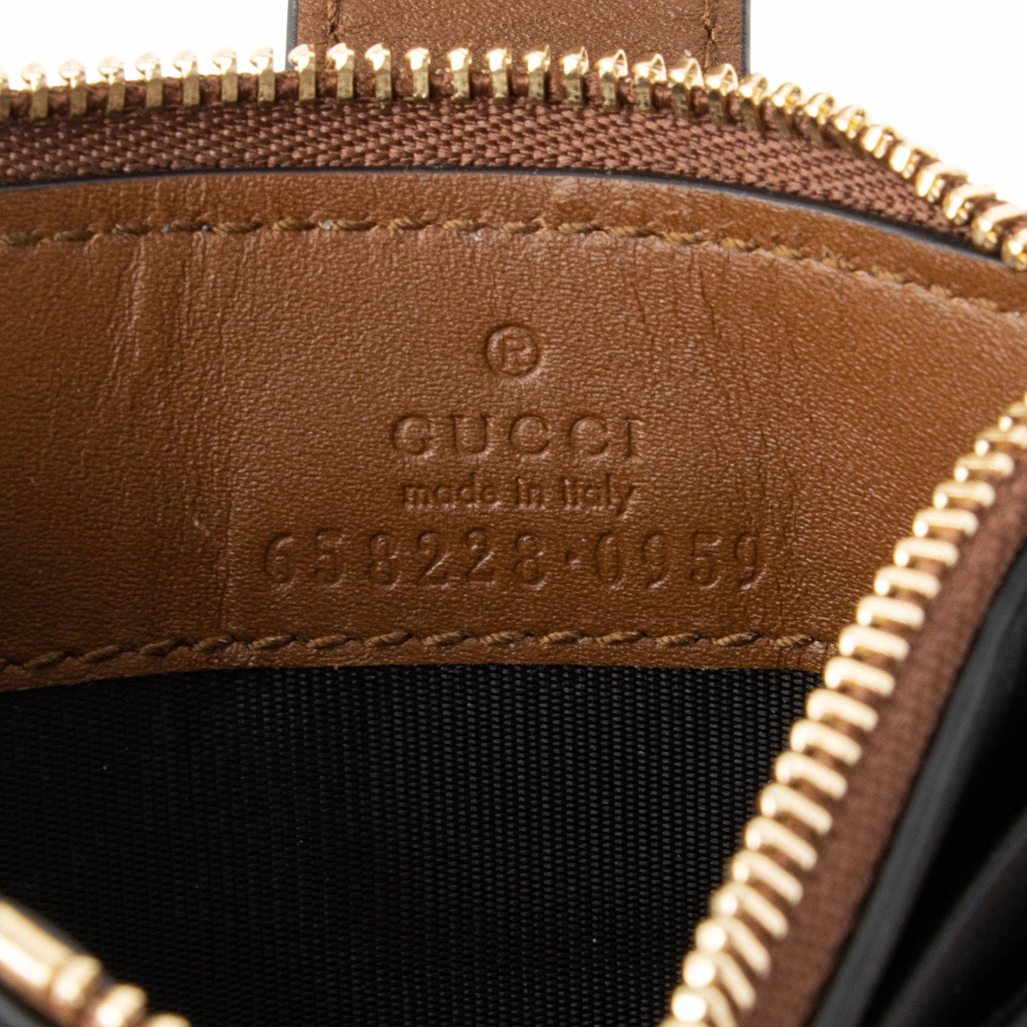 Gucci GG Supreme Leather Padlock Card Case Wallet (SHF-LgCvRN)