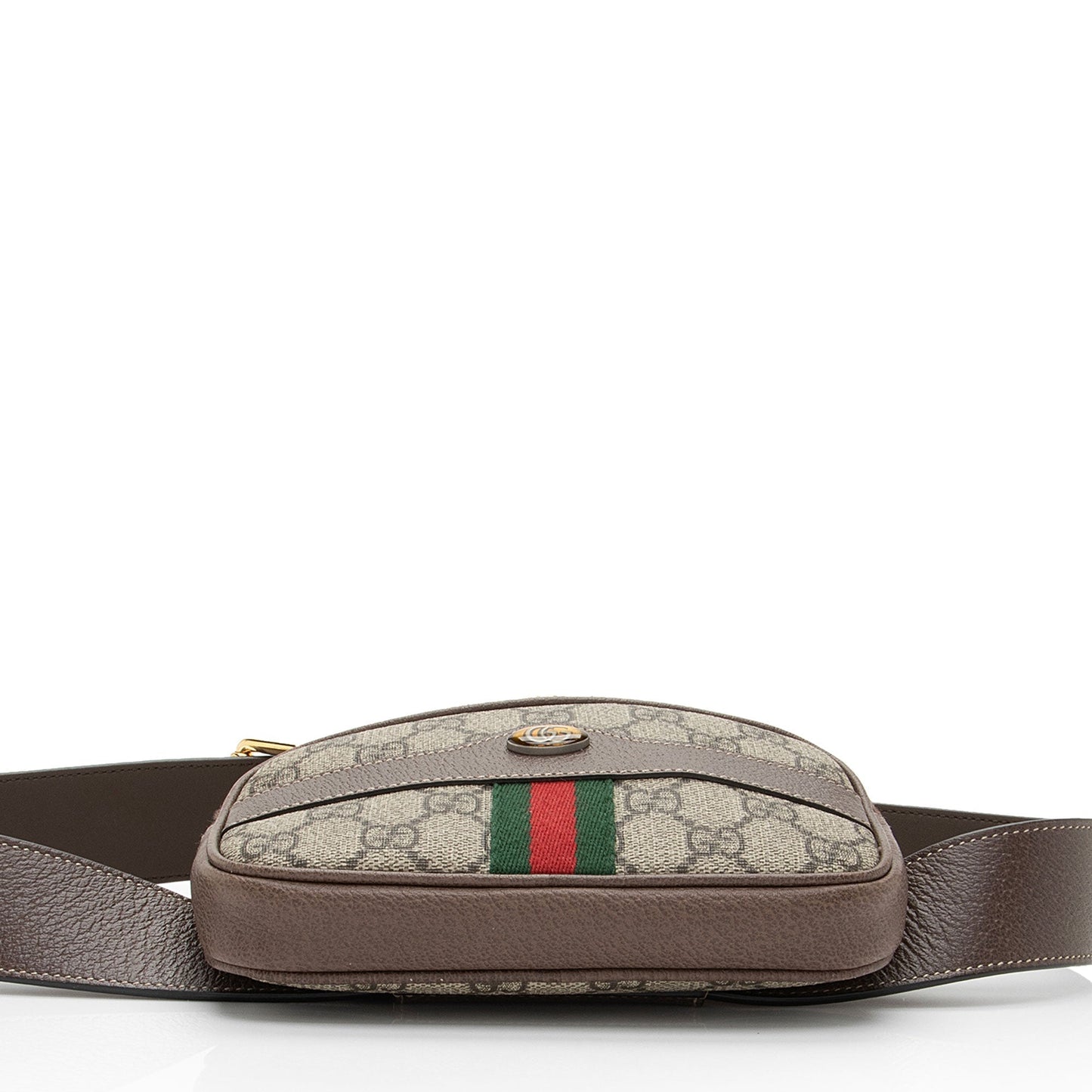 Gucci Nylon Leather Canvas Shoulder Bag