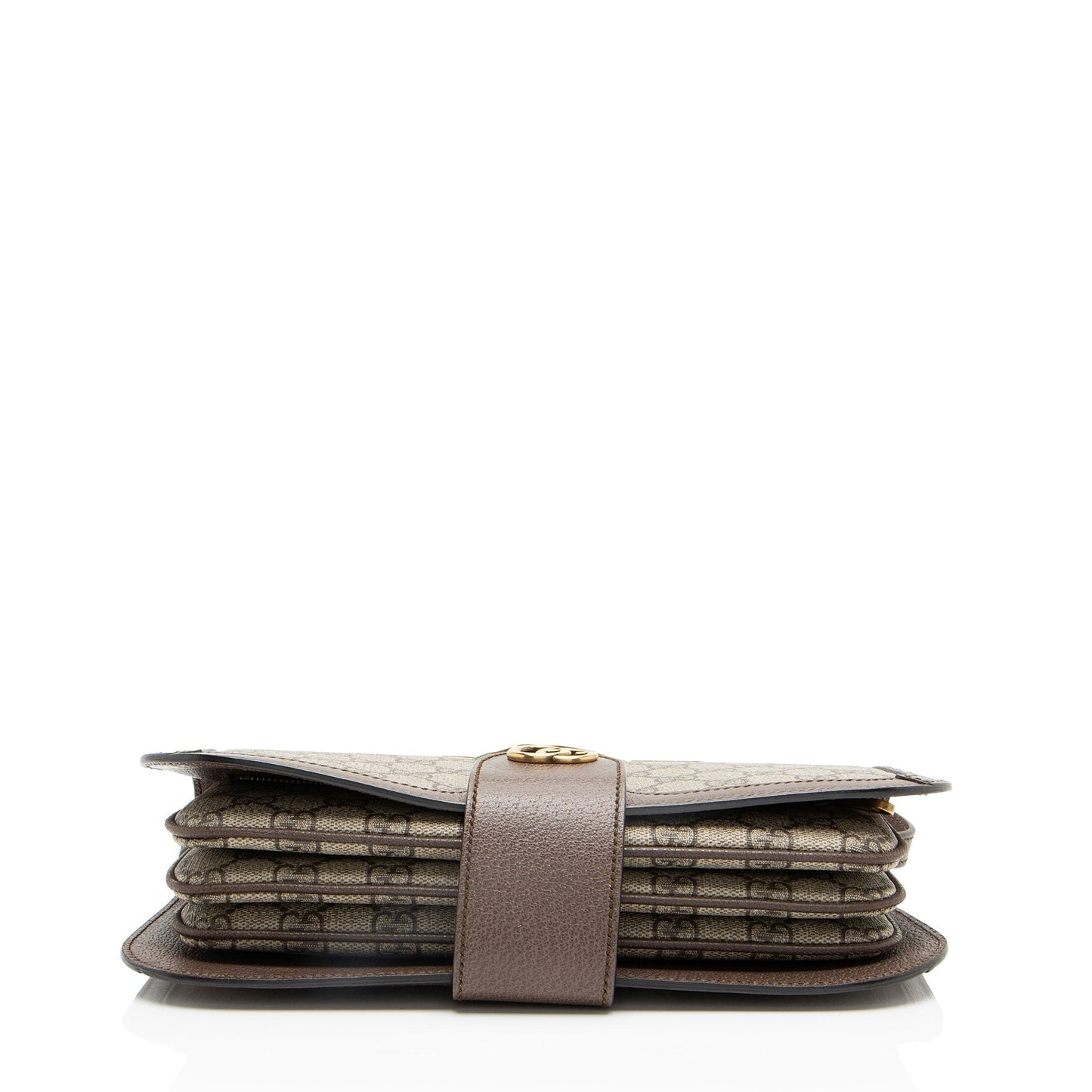 Gucci Nylon Pochette Leather Canvas Shoulder Bag