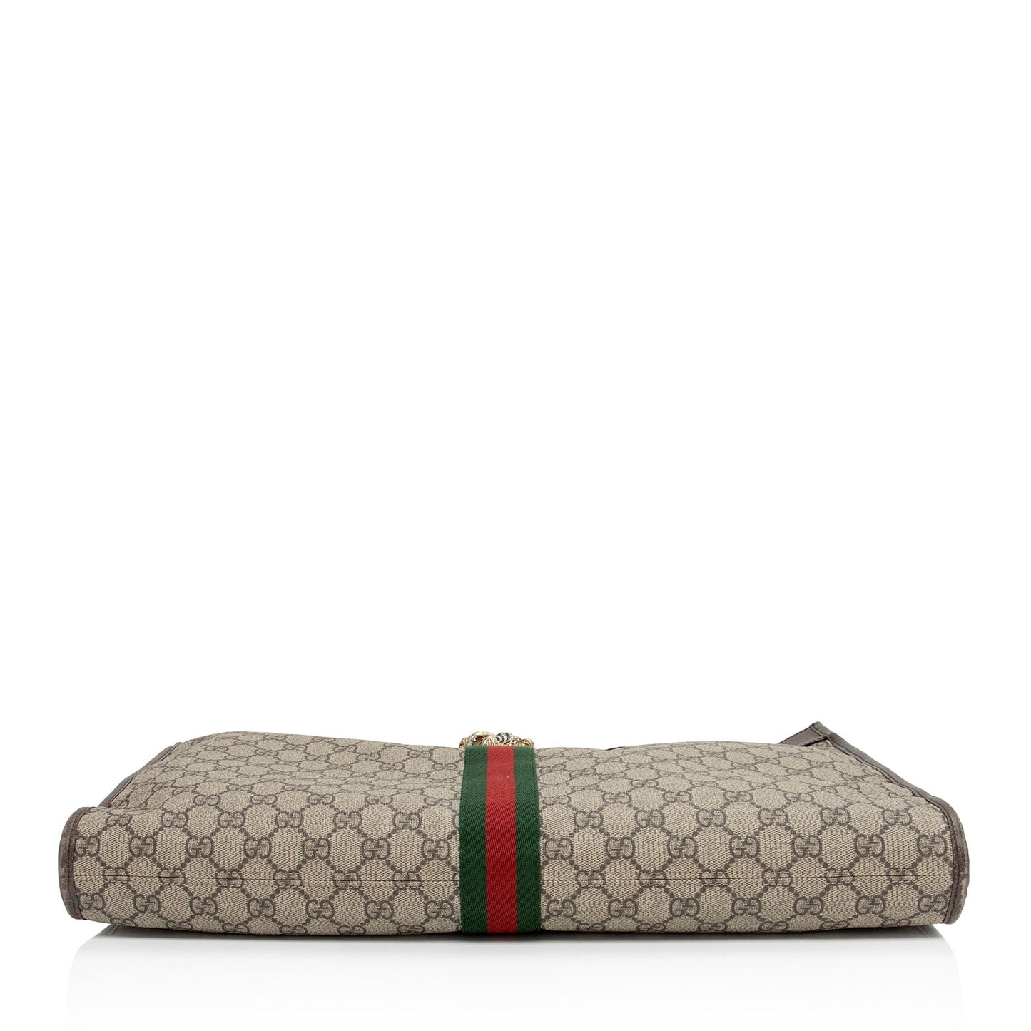 Gucci Nylon Pochette Leather Canvas Tote