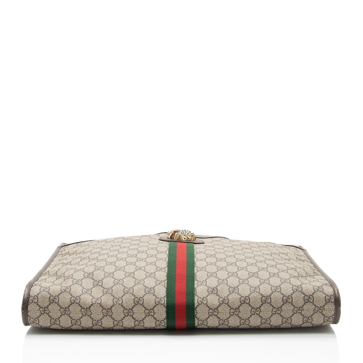 Gucci Nylon Pochette Leather Canvas Tote
