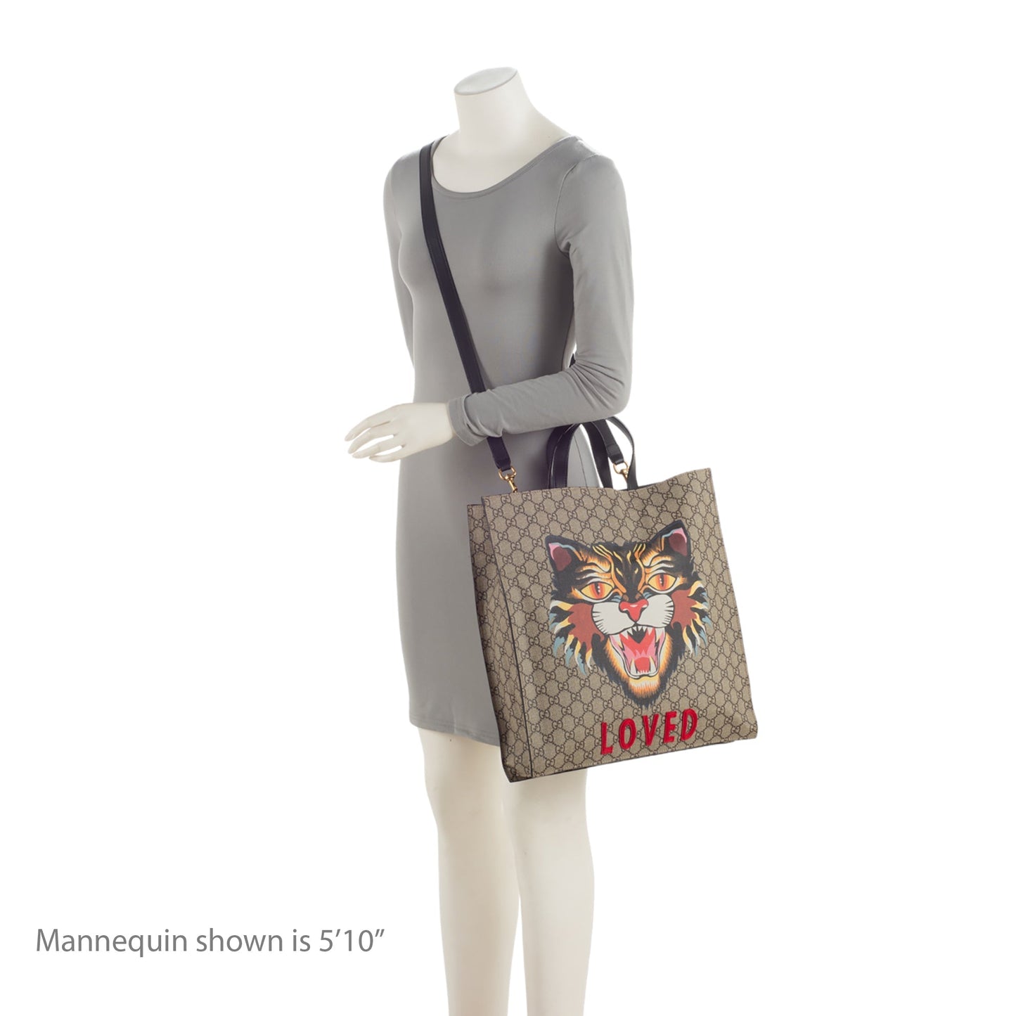 Gucci GG Supreme Soft Angry Cat Vertical Courrier Tote (SHF-BjgJPe)