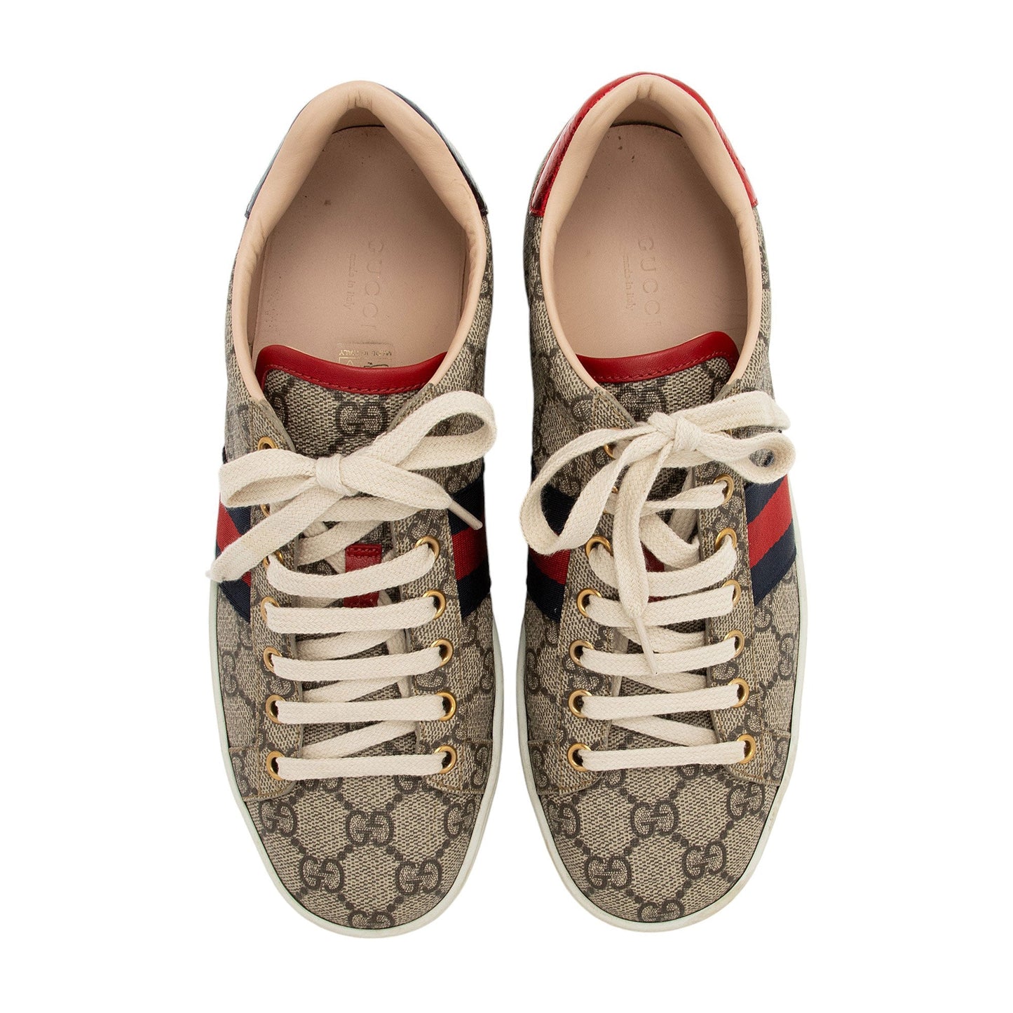 Gucci GG Supreme Web Ace Sneakers - Size 8 / 38 (SHF-cQ9zfZ)