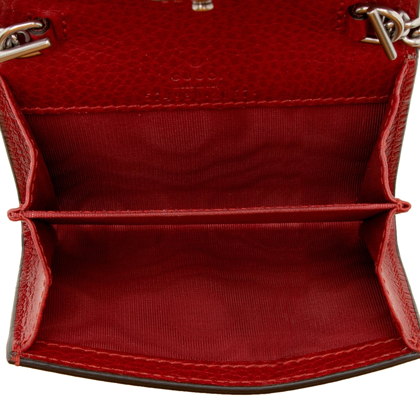 Gucci Grained Leather Dionysus Card Case Chain Bag (SHF-22357)