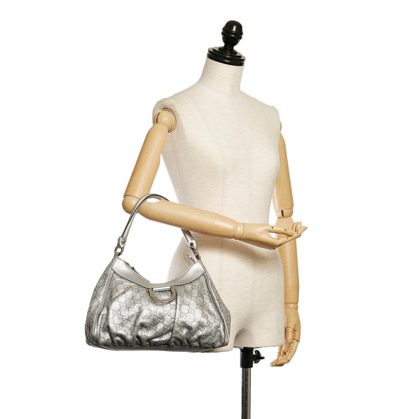 Gucci Guccissima Abbey D-Ring Shoulder Bag (SHG-32826)