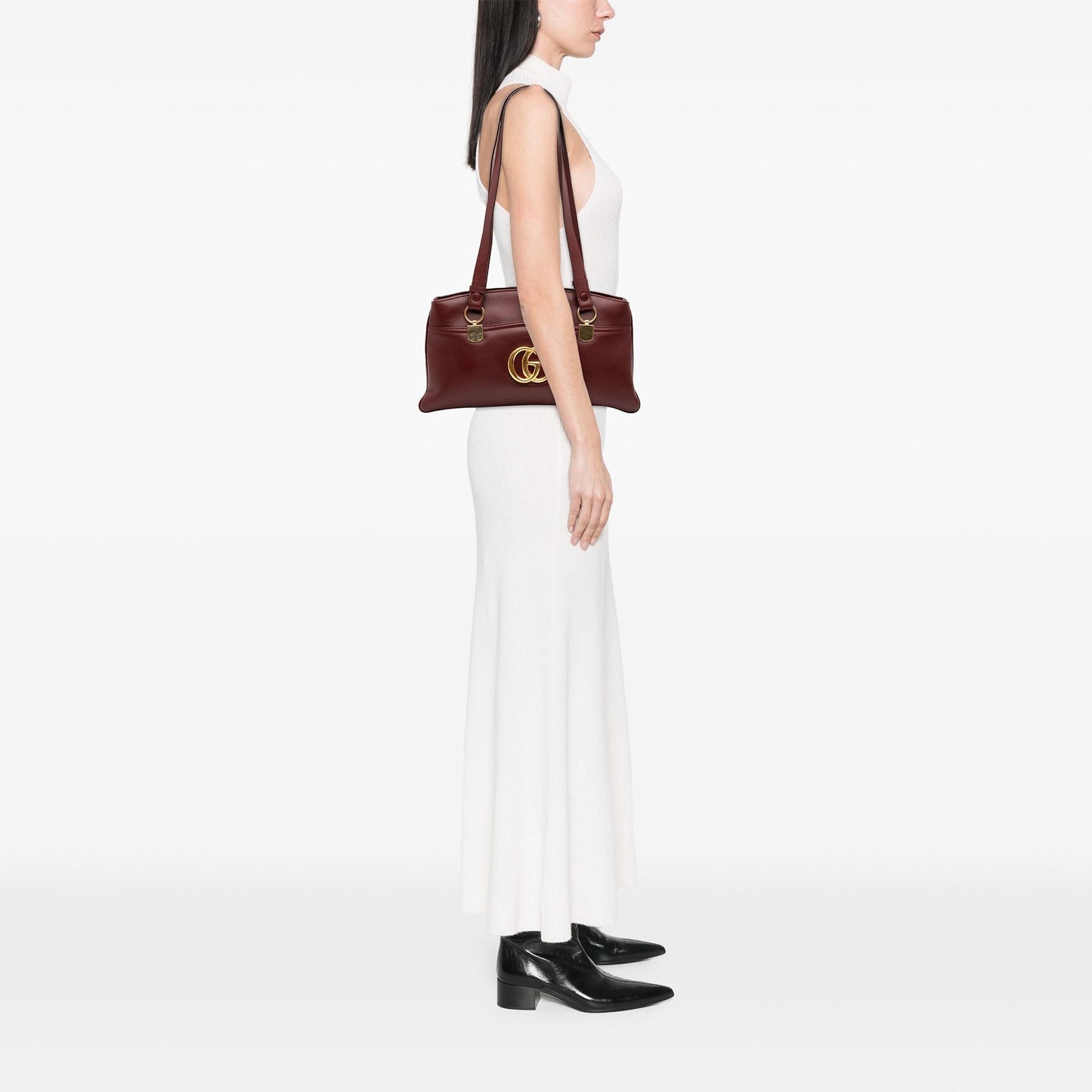 Gucci Large Leather Arli Shoulder Bag