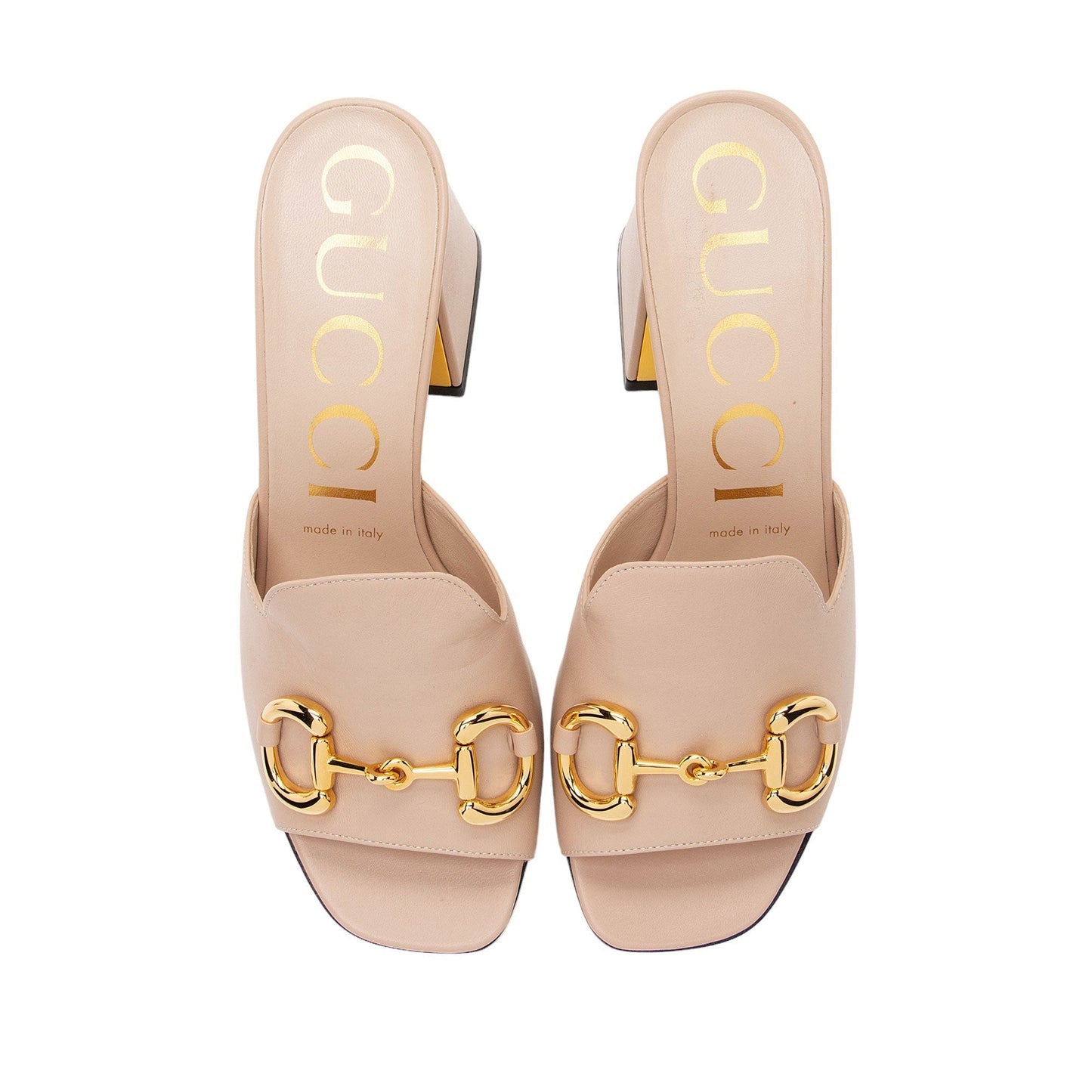 Gucci Leather Horsebit Slide Sandals - Size 7.5 / 37.5 (SHF-eOub5Z)