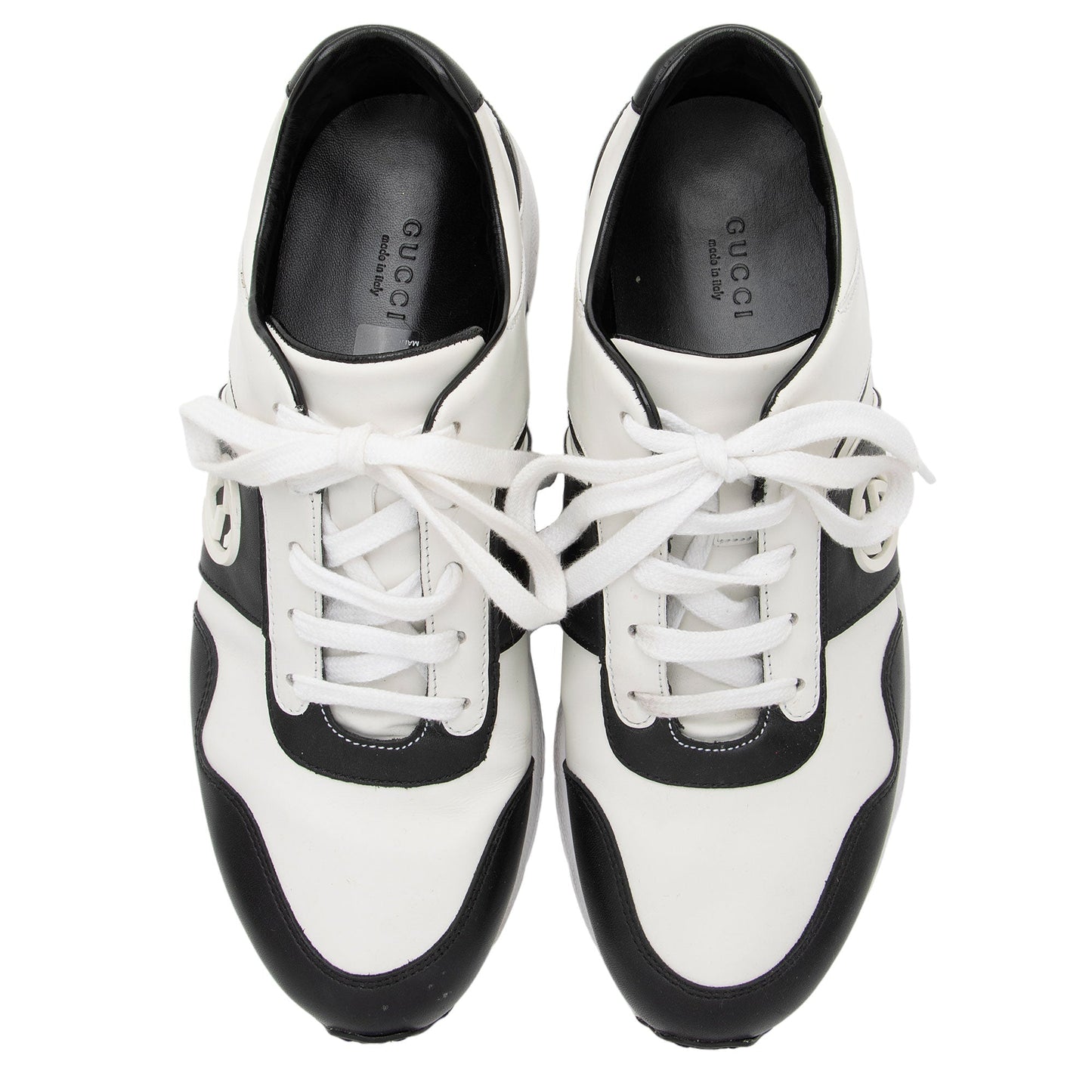 Gucci Leather Interlocking G Sneakers - Size 10 / 40 - FINAL SALE (SHF-j64B4Z)