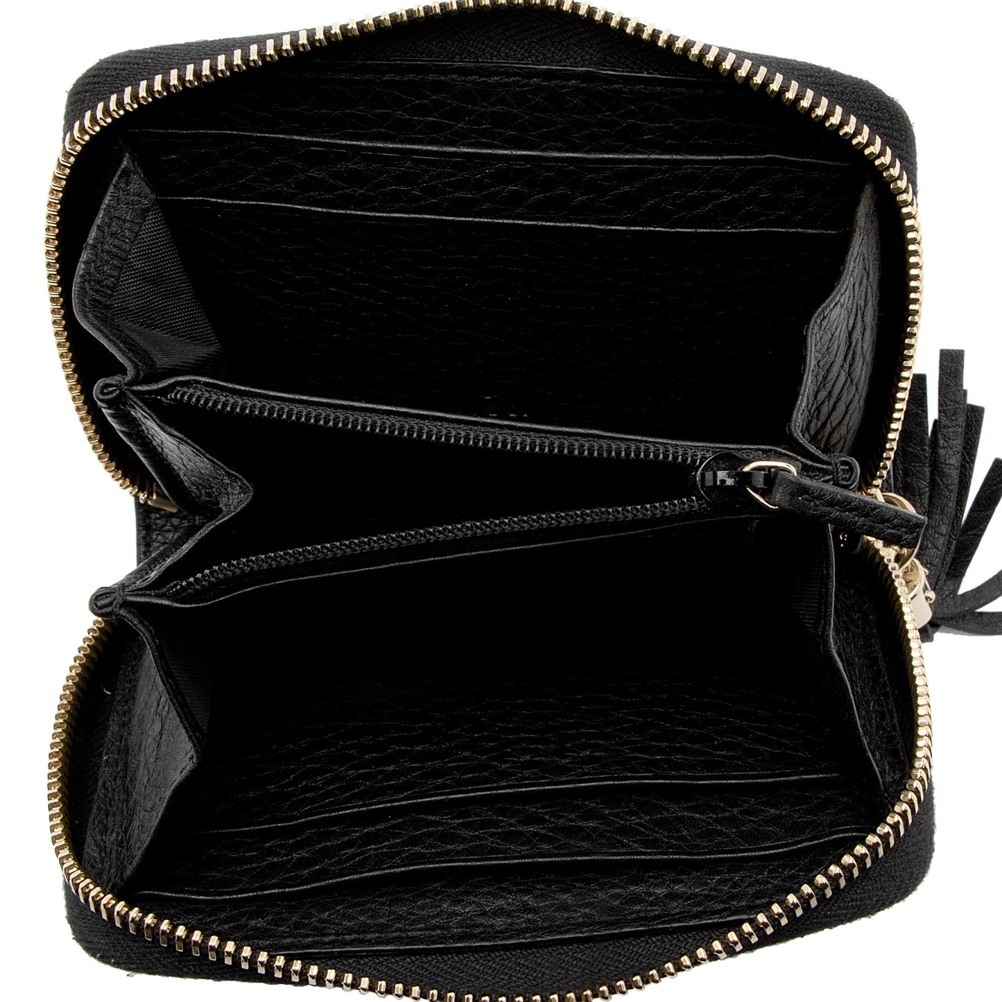 Gucci Leather Soho Compact Zip Around Wallet (SHF-VmdRHb)
