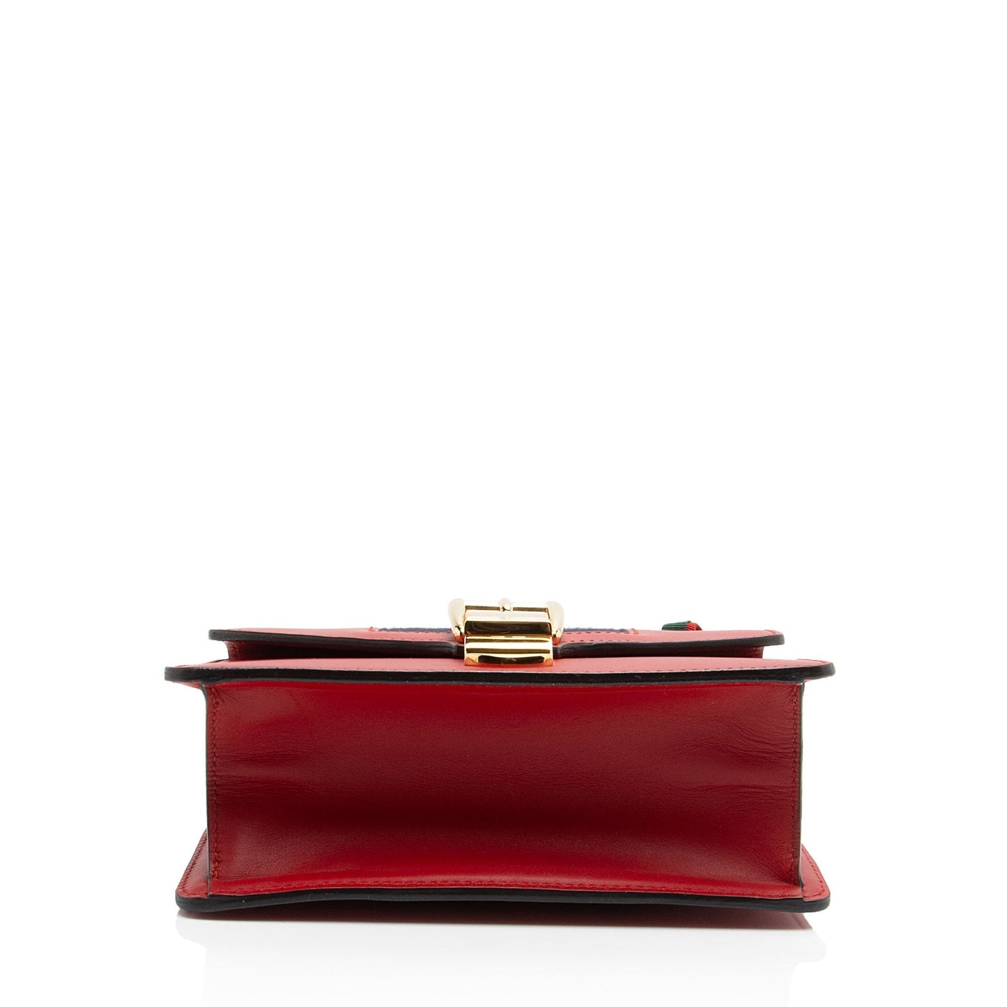 Gucci Nylon Chain Leather Shoulder Bag