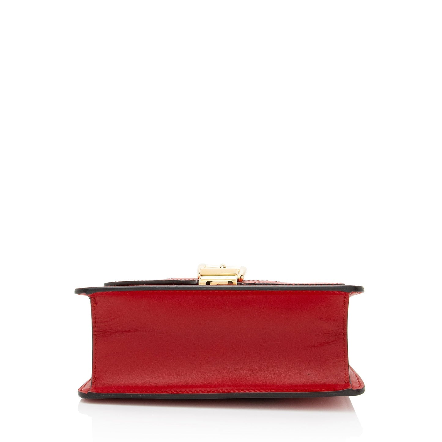 Gucci Nylon Chain Leather Shoulder Bag