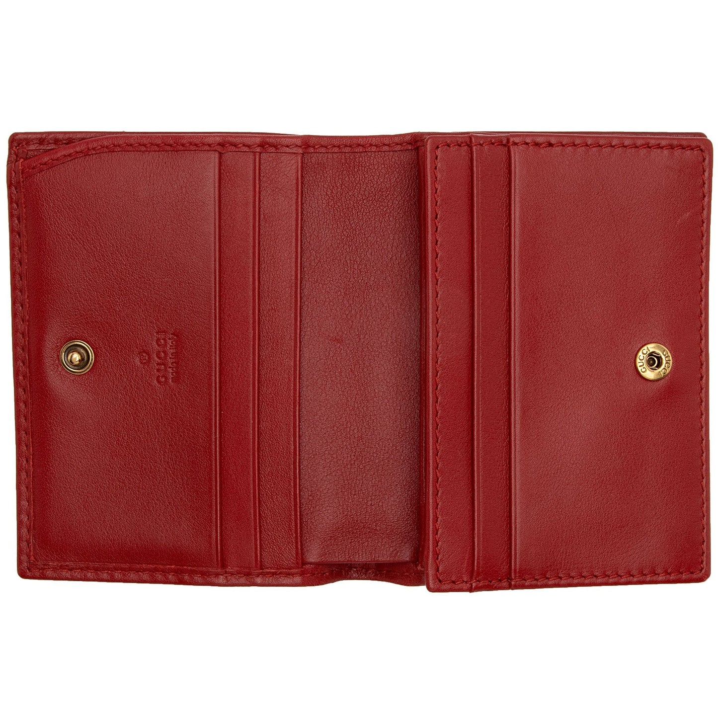 Gucci Matelasse Leather GG Marmont Card Case Wallet (SHF-o0HCO4)