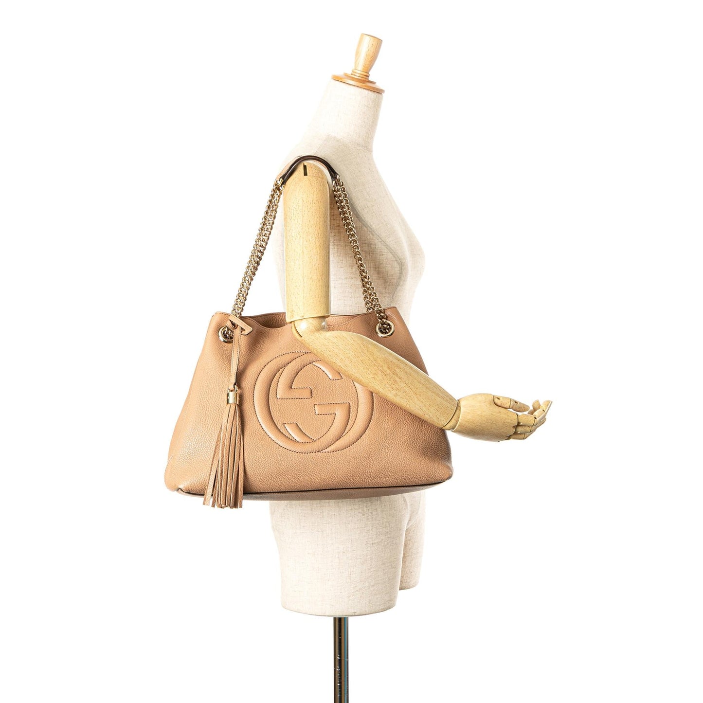 Gucci Medium Leather Soho Chain Tote