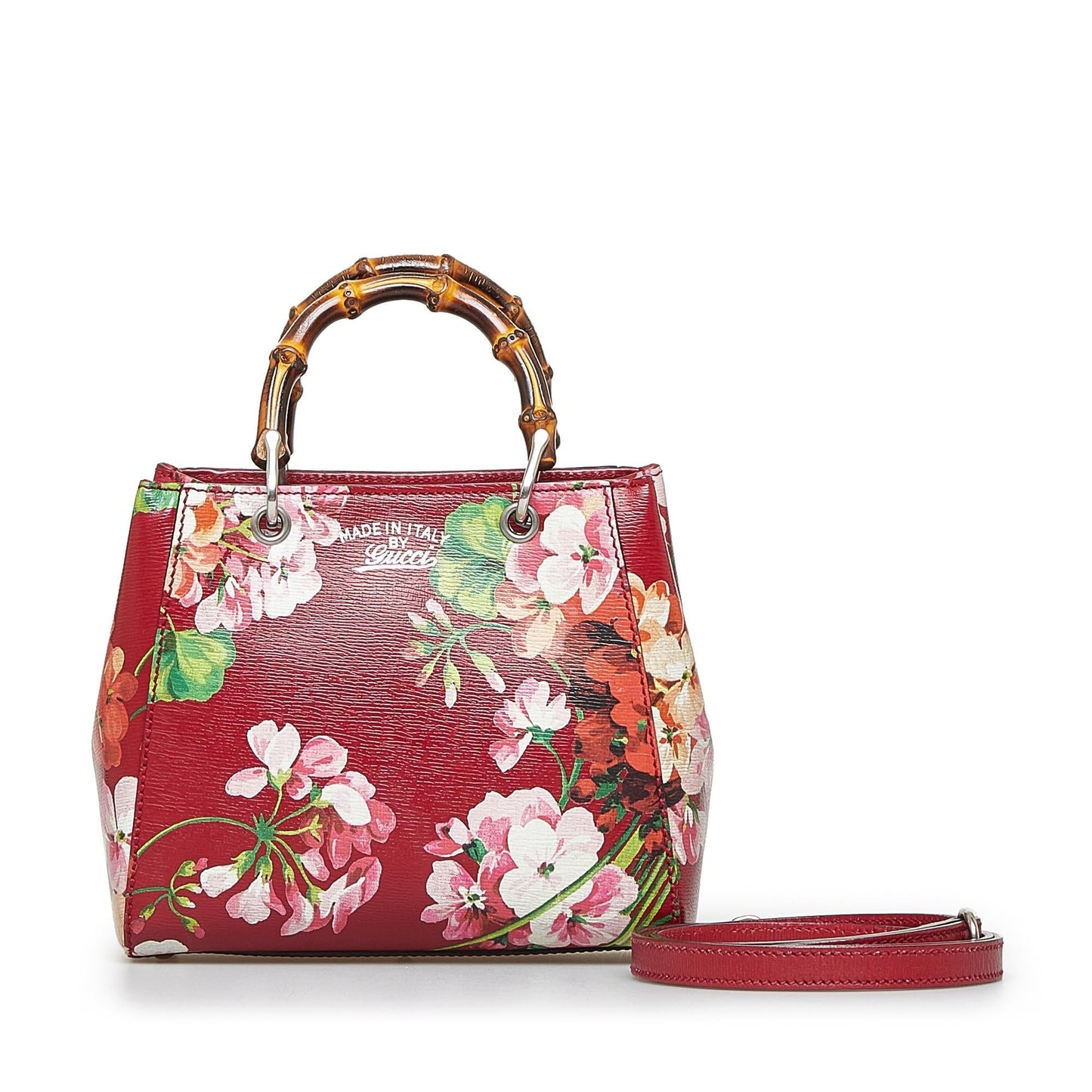 Gucci Mini Blooms Bamboo Shopper (SHG-00UAfn)