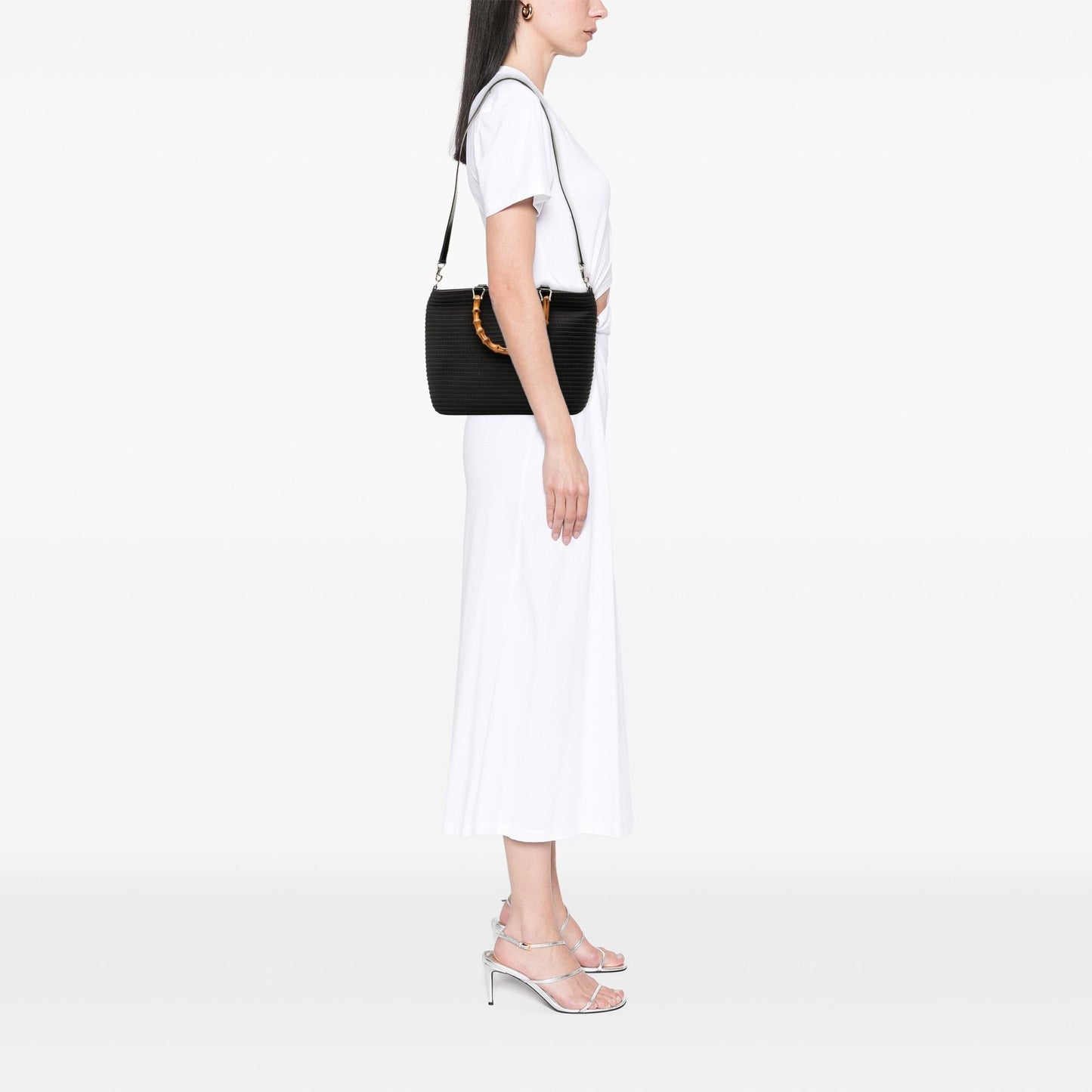 Gucci Nylon Bamboo Satchel