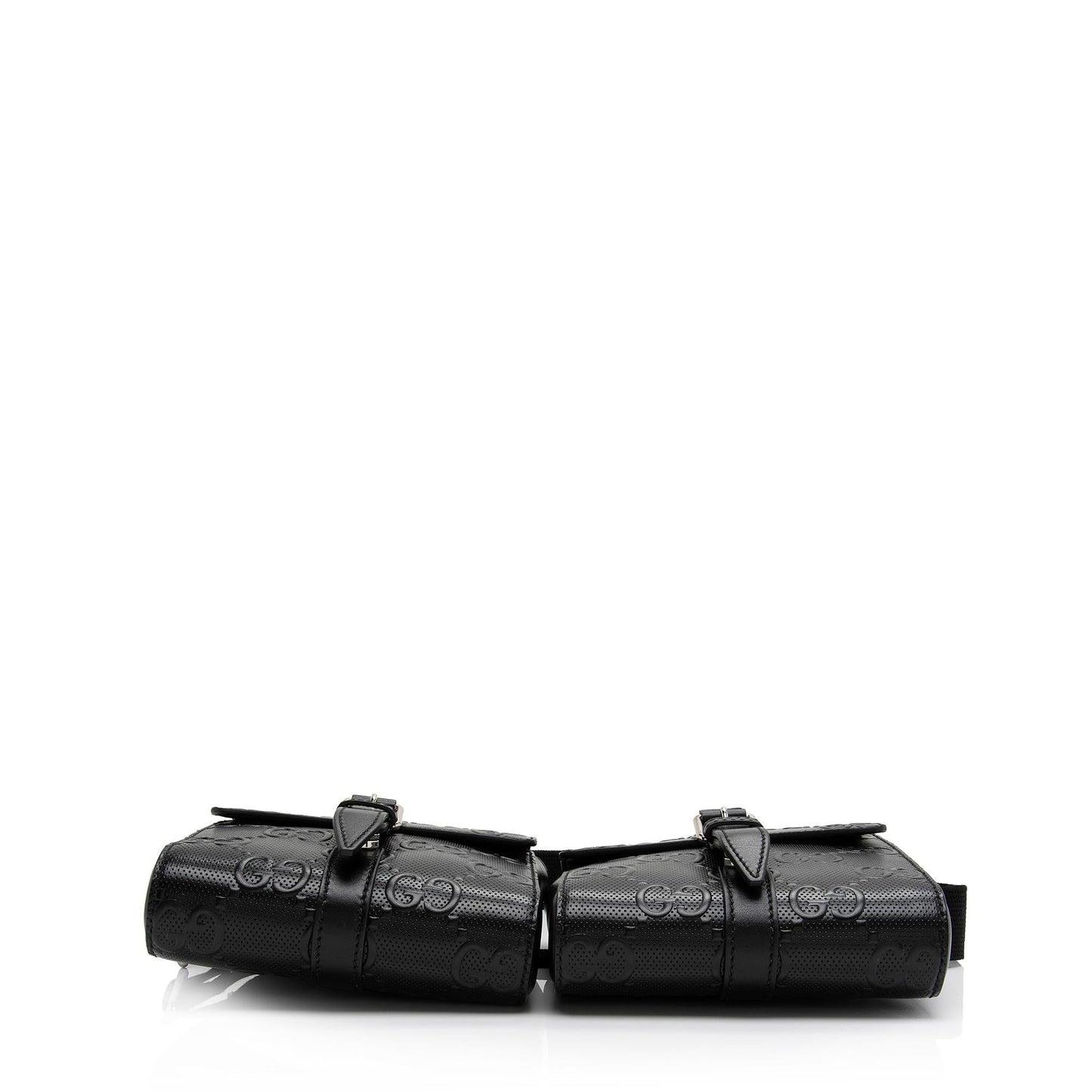 Gucci Perforated GG Double Belt Bag (SHF-ulhtMl)