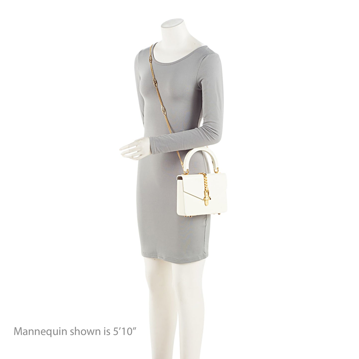 Gucci Plexiglass Sylvie 1969 Mini Top Handle (SHF-a361PU)