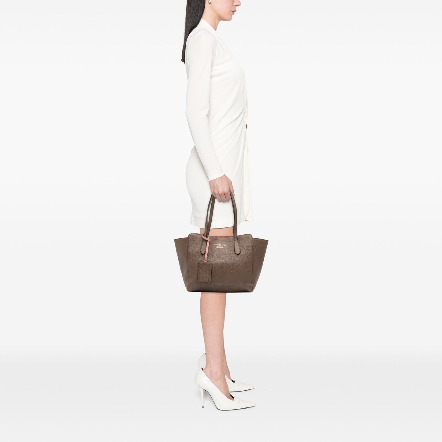 Gucci Small Leather Swing Tote