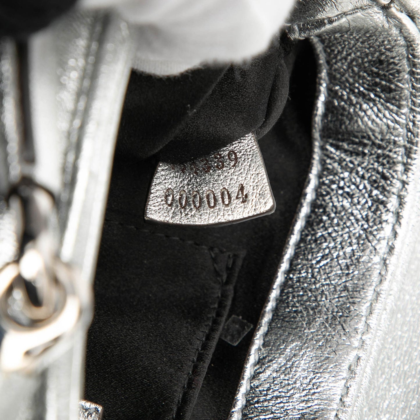 Gucci Small Metallic Quilted Leather Horsebit Chain Satchel