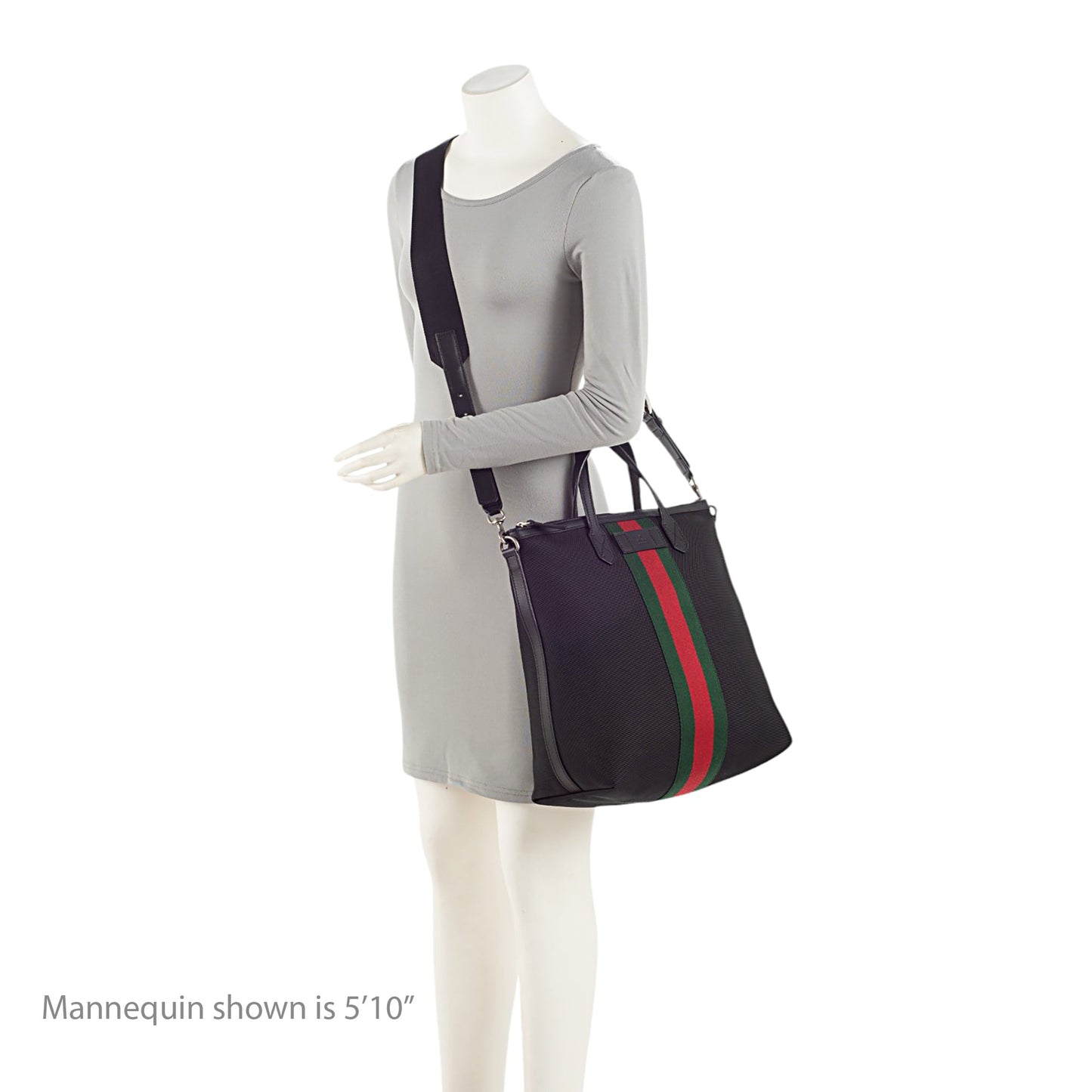 Gucci Techno Canvas Web Vertical Messenger (SHF-QCAJfR)
