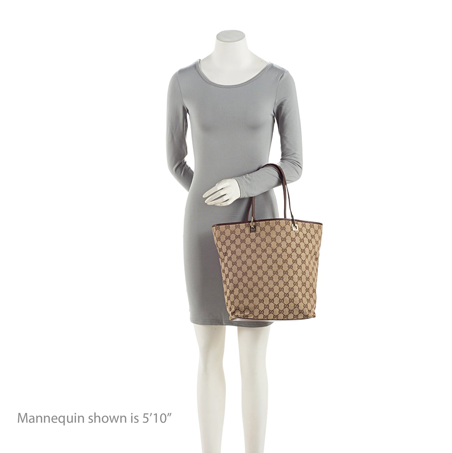 Gucci Vintage GG Canvas Bucket Large Tote (SHF-yDNneA)