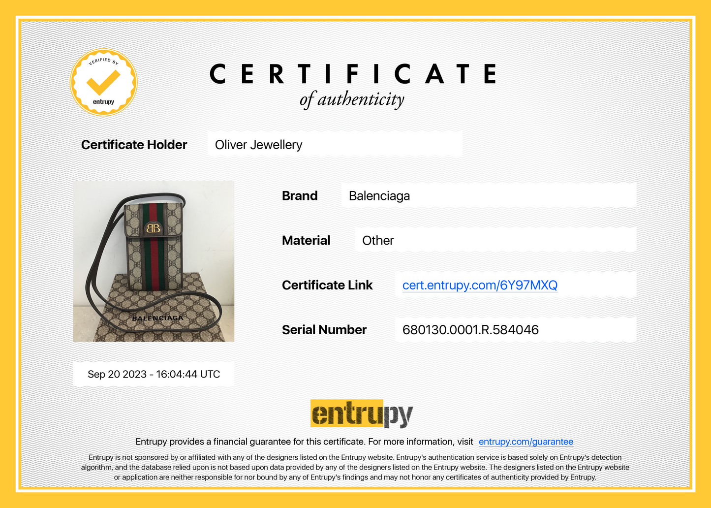 Gucci X Balenciaga 2022 The Hacker Project Phone Crossbody Bag