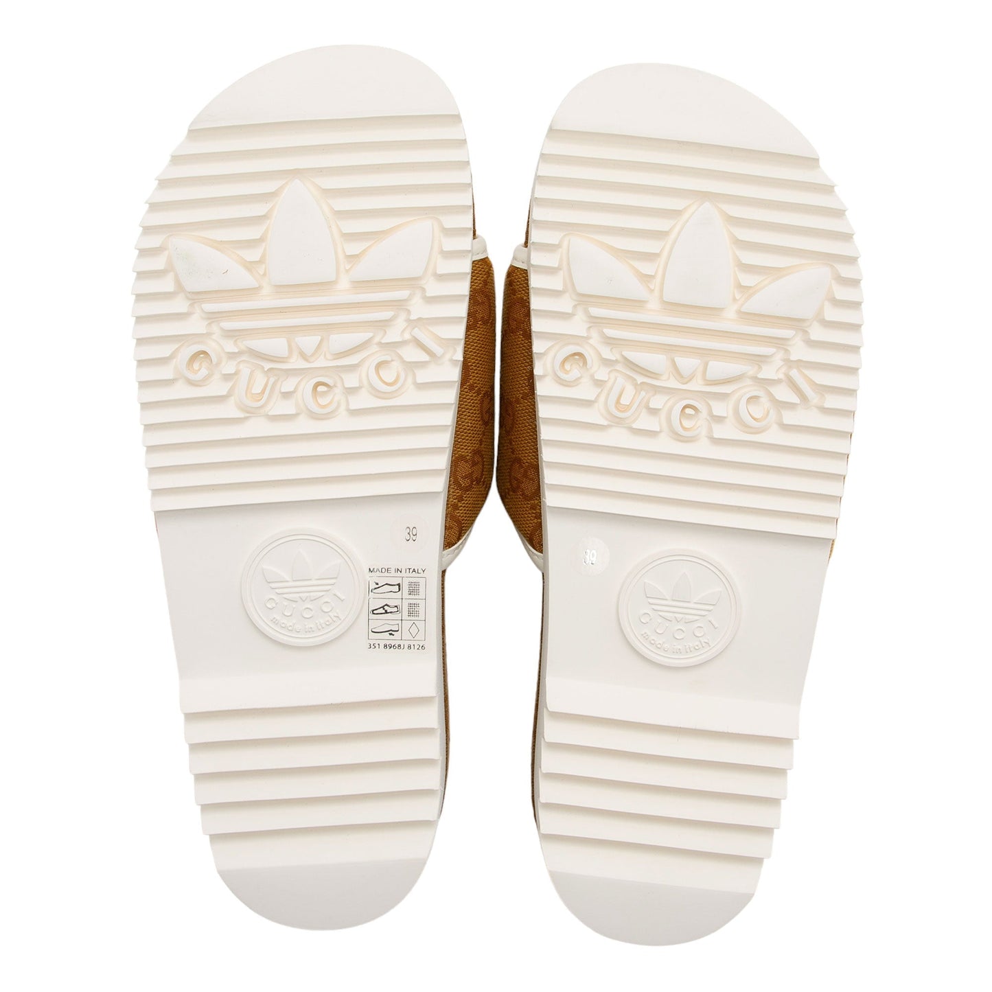 Gucci x Adidas GG Canvas Platform Slides - Size 9 / 39 (SHF-5hjFmv)