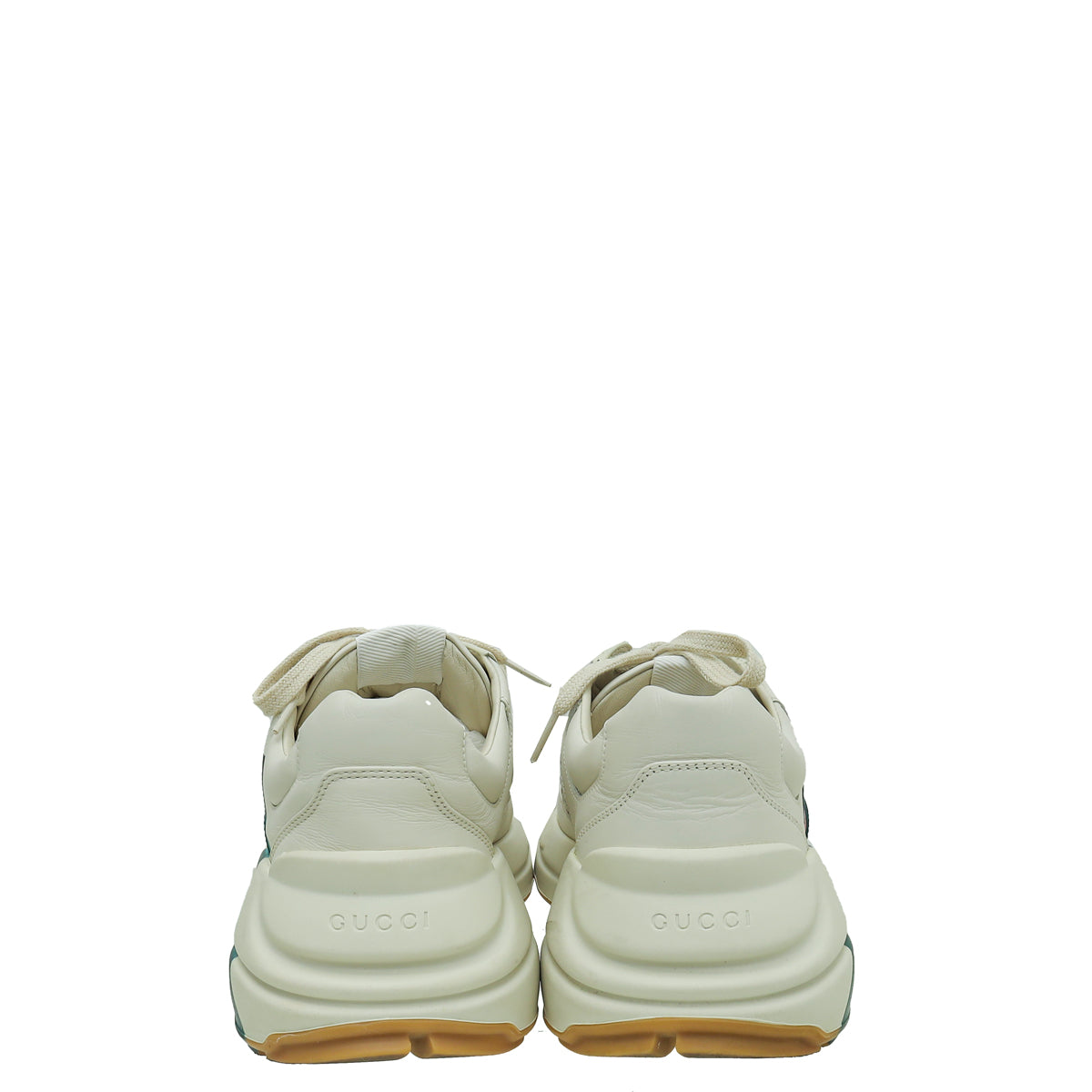 Gucci Cream White Rhyton Web Print Sneaker 7