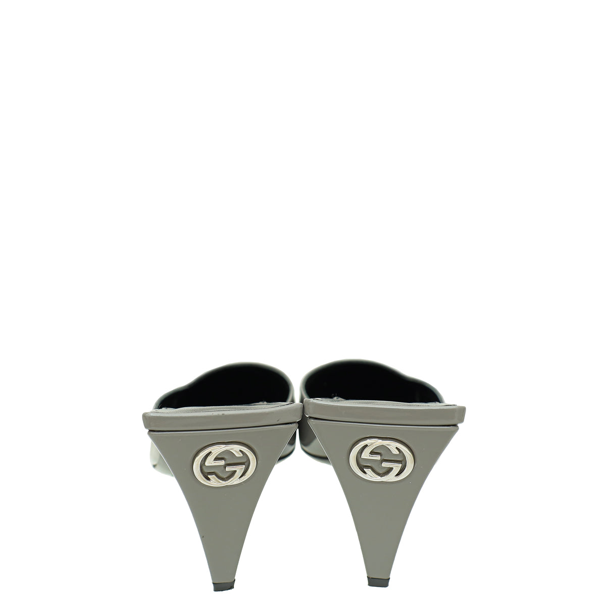 Gucci Dusty Grey Interlocking G Mules 37