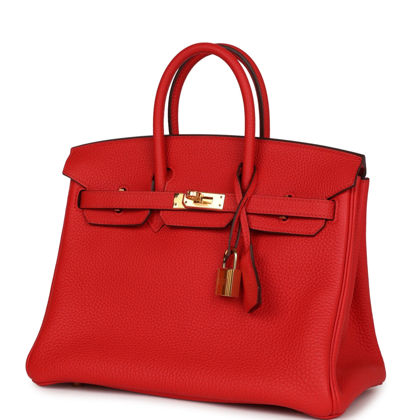 Luxury Hermes Birkin 25 Rouge de Coeur Togo Gold Hardware