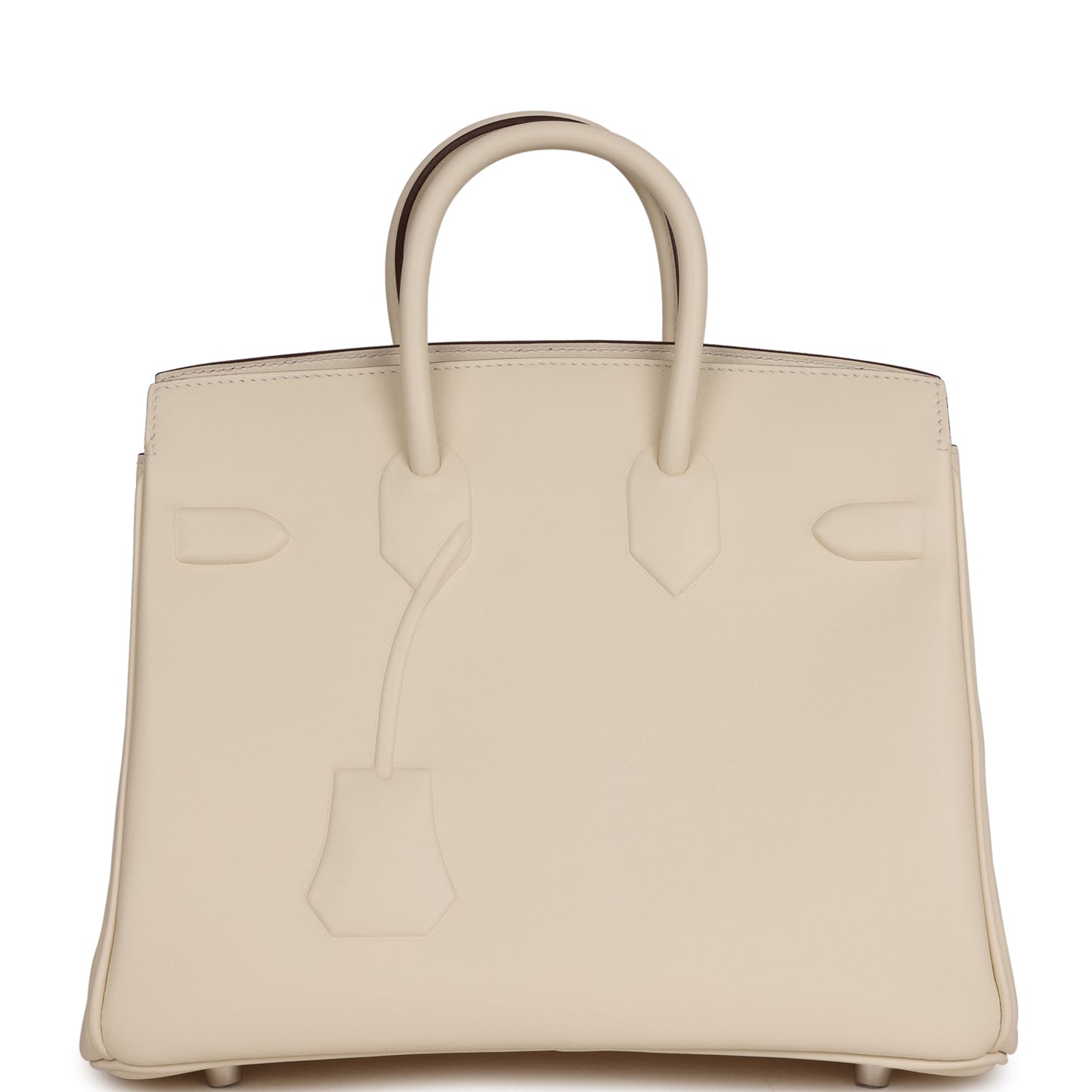 Luxury Hermes Birkin Shadow 25 Nata Swift Palladium Hardware