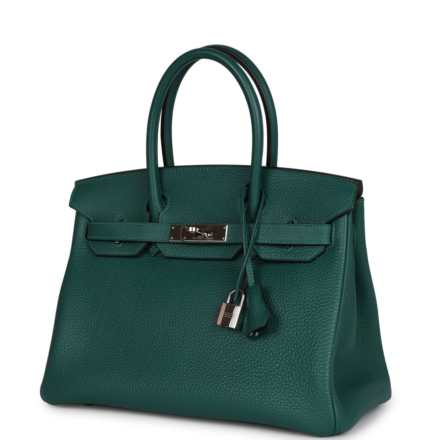 Top Quality Luxury Hermes Birkin 30 Malachite Togo Palladium Hardware