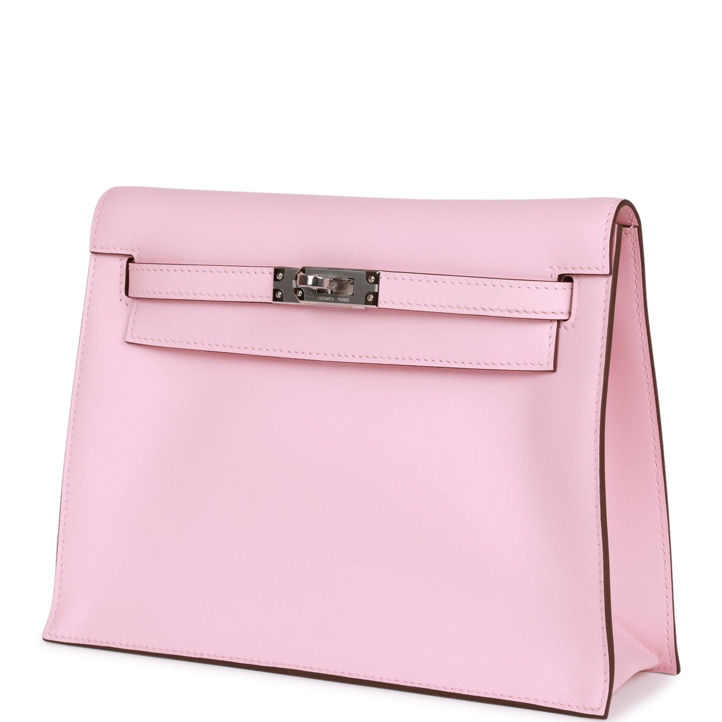 Luxury Hermes Kelly Danse Rose Sakura Swift Palladium Hardware