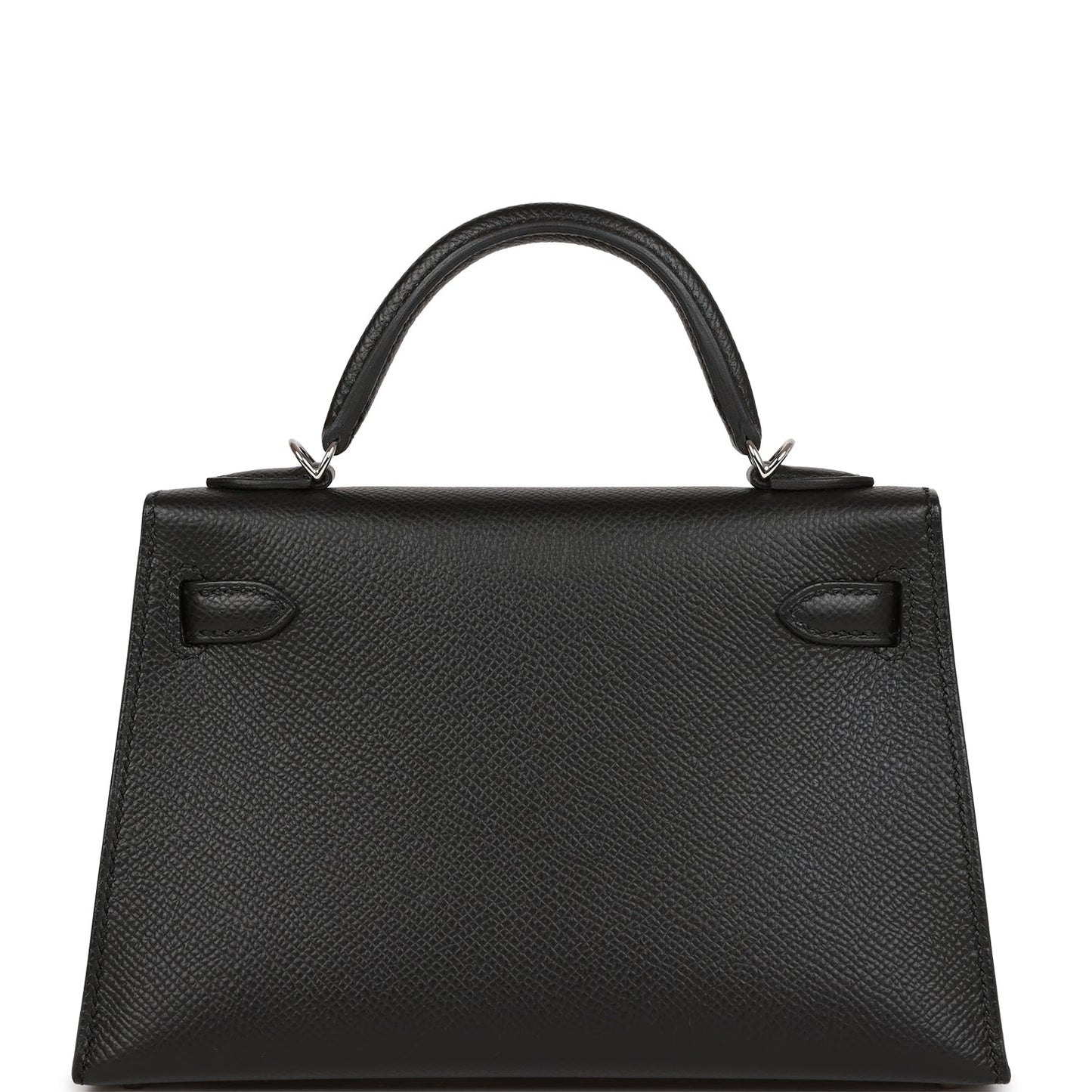 Hermes Kelly 20 Sellier Black Epsom Palladium Hardware